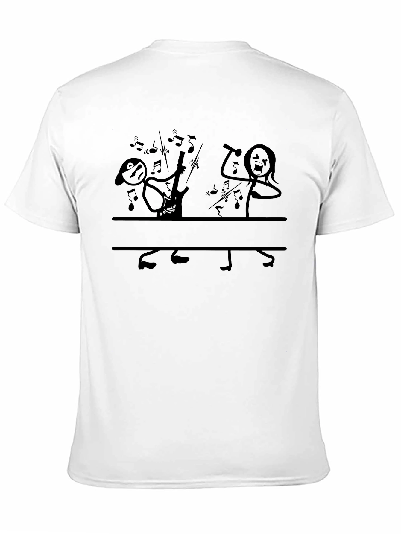 Stick Figure Band Graphic T-Shirt