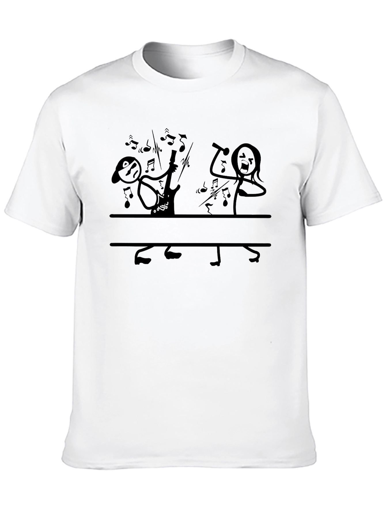 Stick Figure Band Graphic T-Shirt