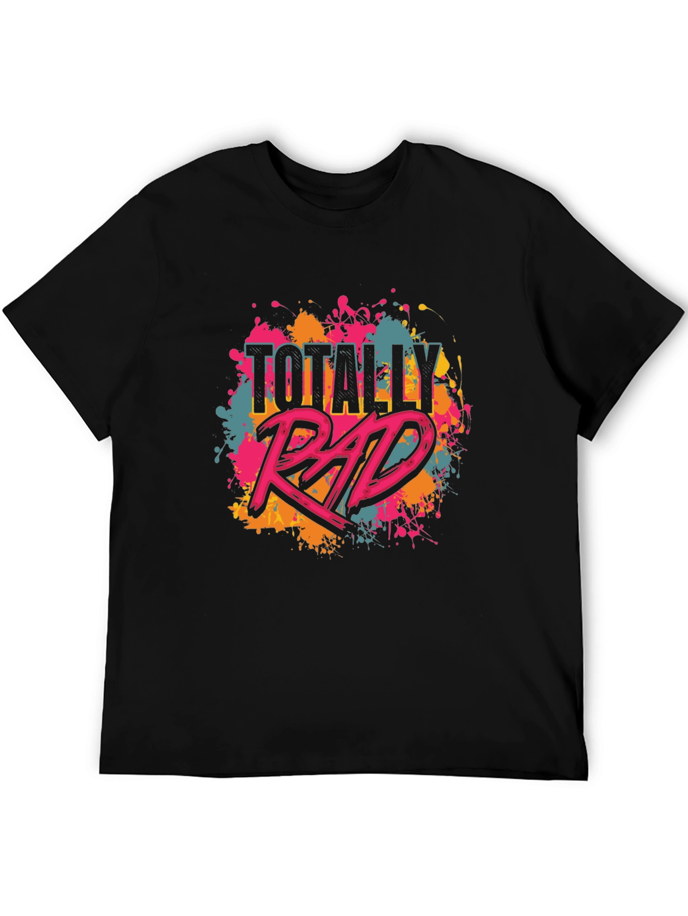 Totally Rad Graphic Tee - Black Unisex T-Shirt