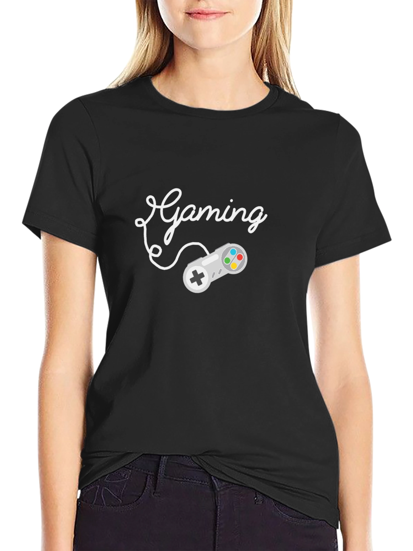 Gaming Controller Graphic Tee - Black