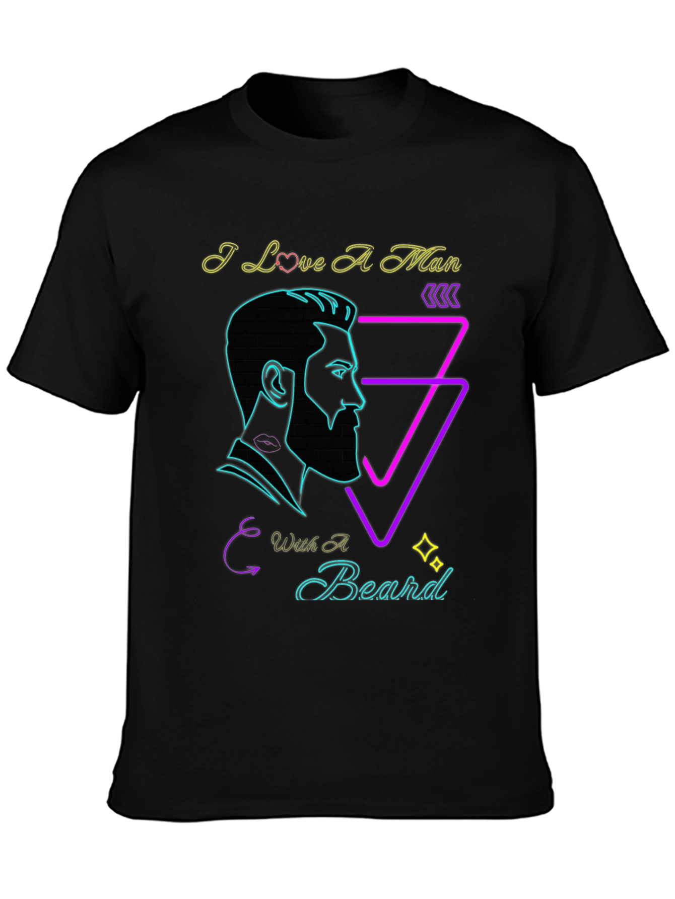I Love A Man With A Beard Graphic Tee