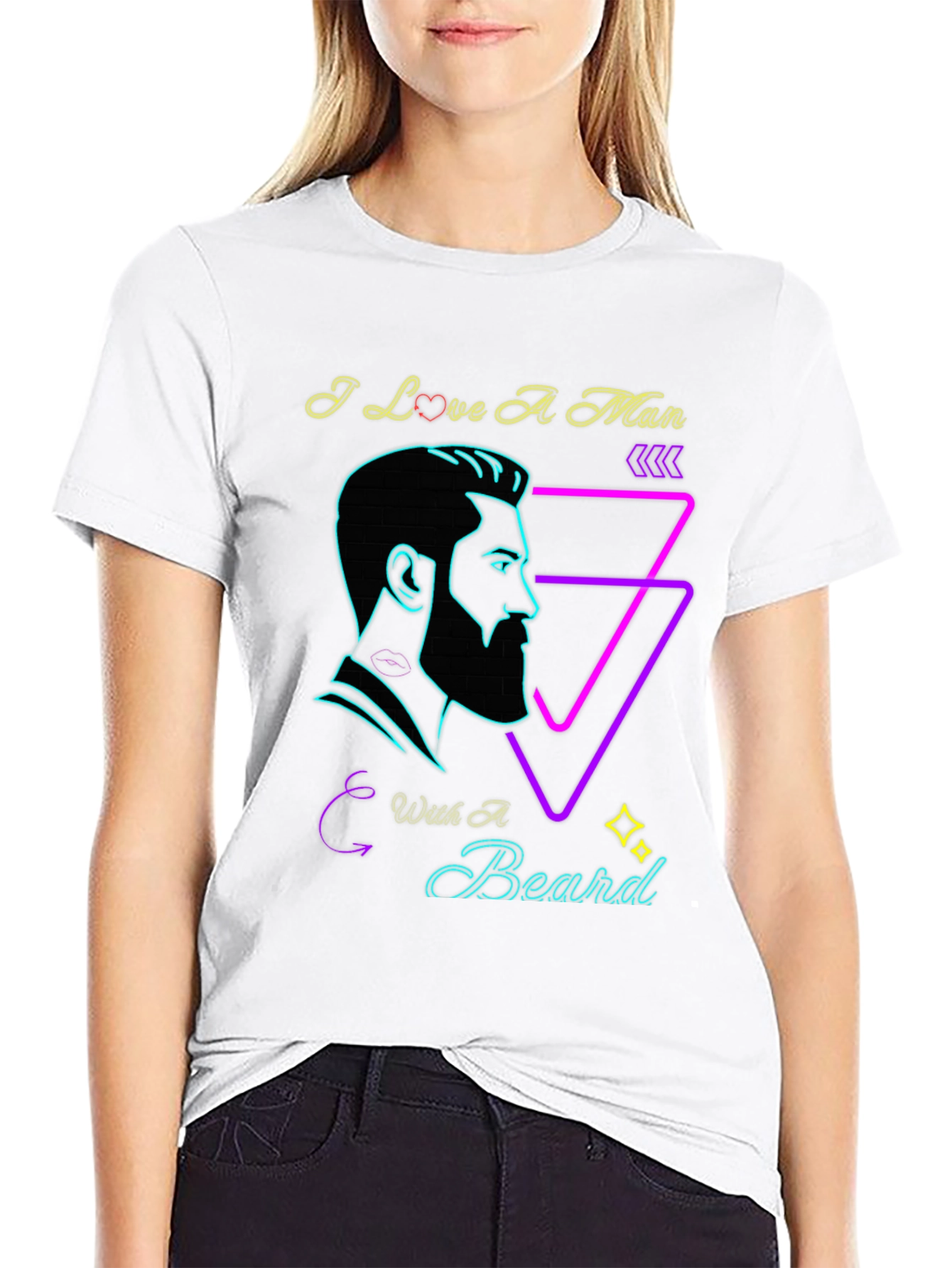 I Love A Man With A Beard Graphic Tee
