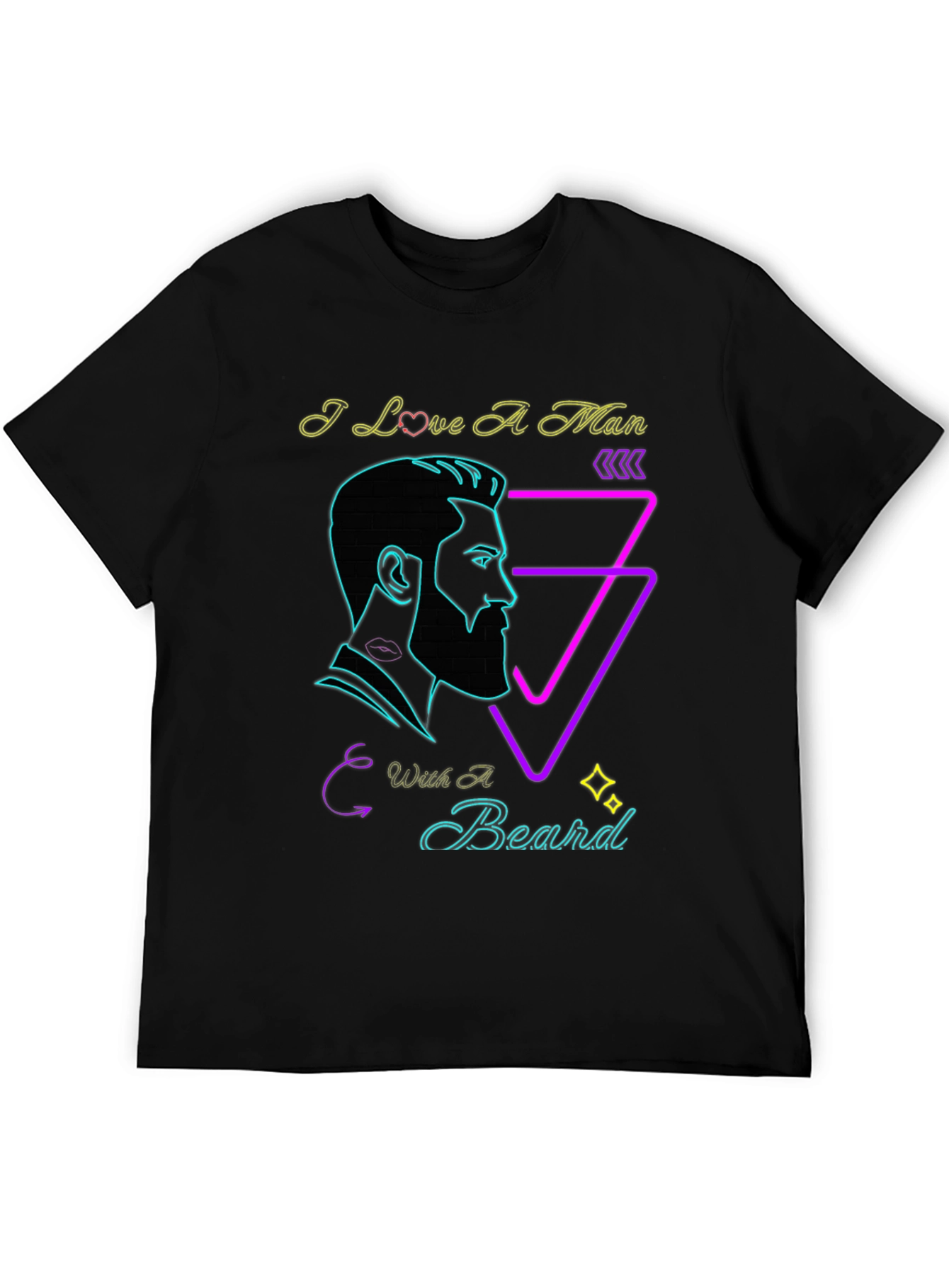 I Love A Man With A Beard Graphic Tee