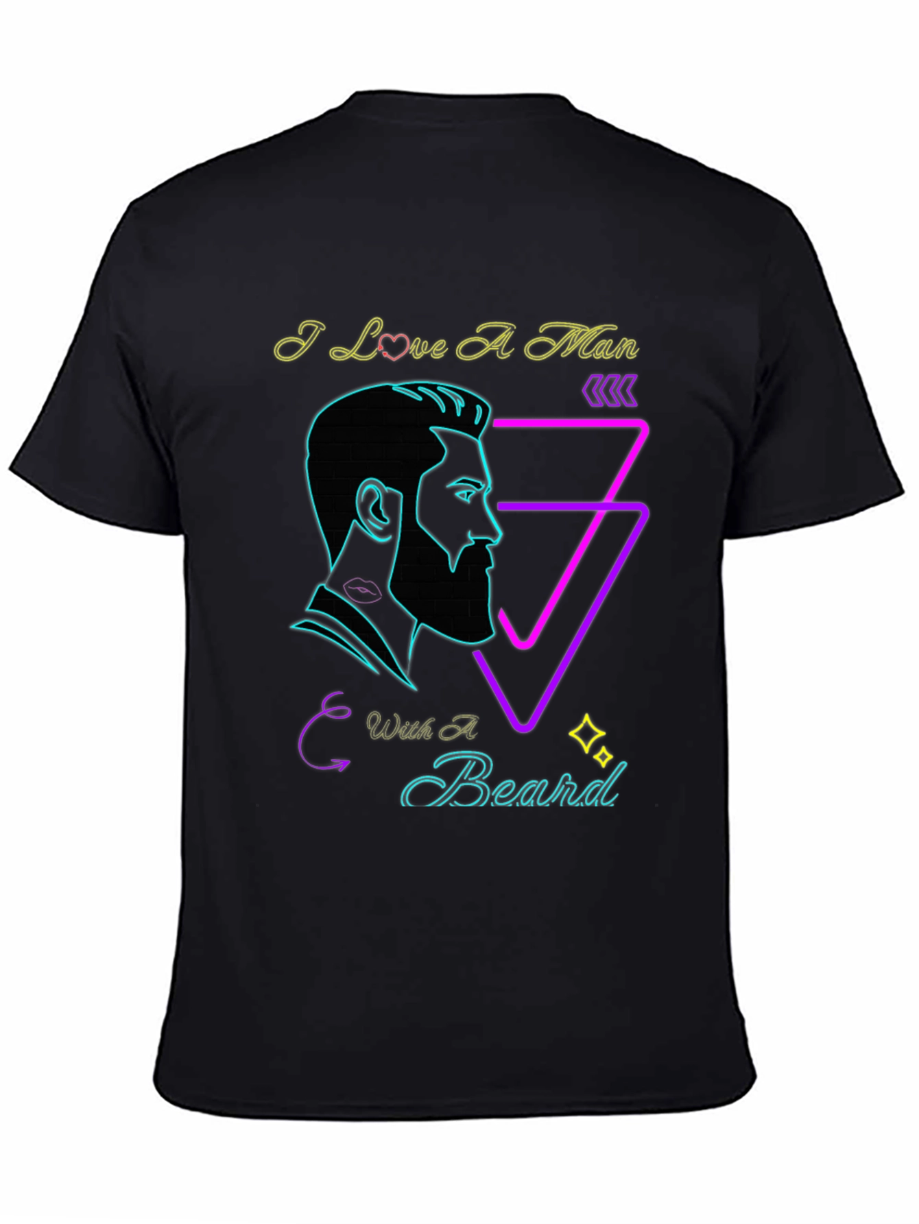 I Love A Man With A Beard Graphic Tee