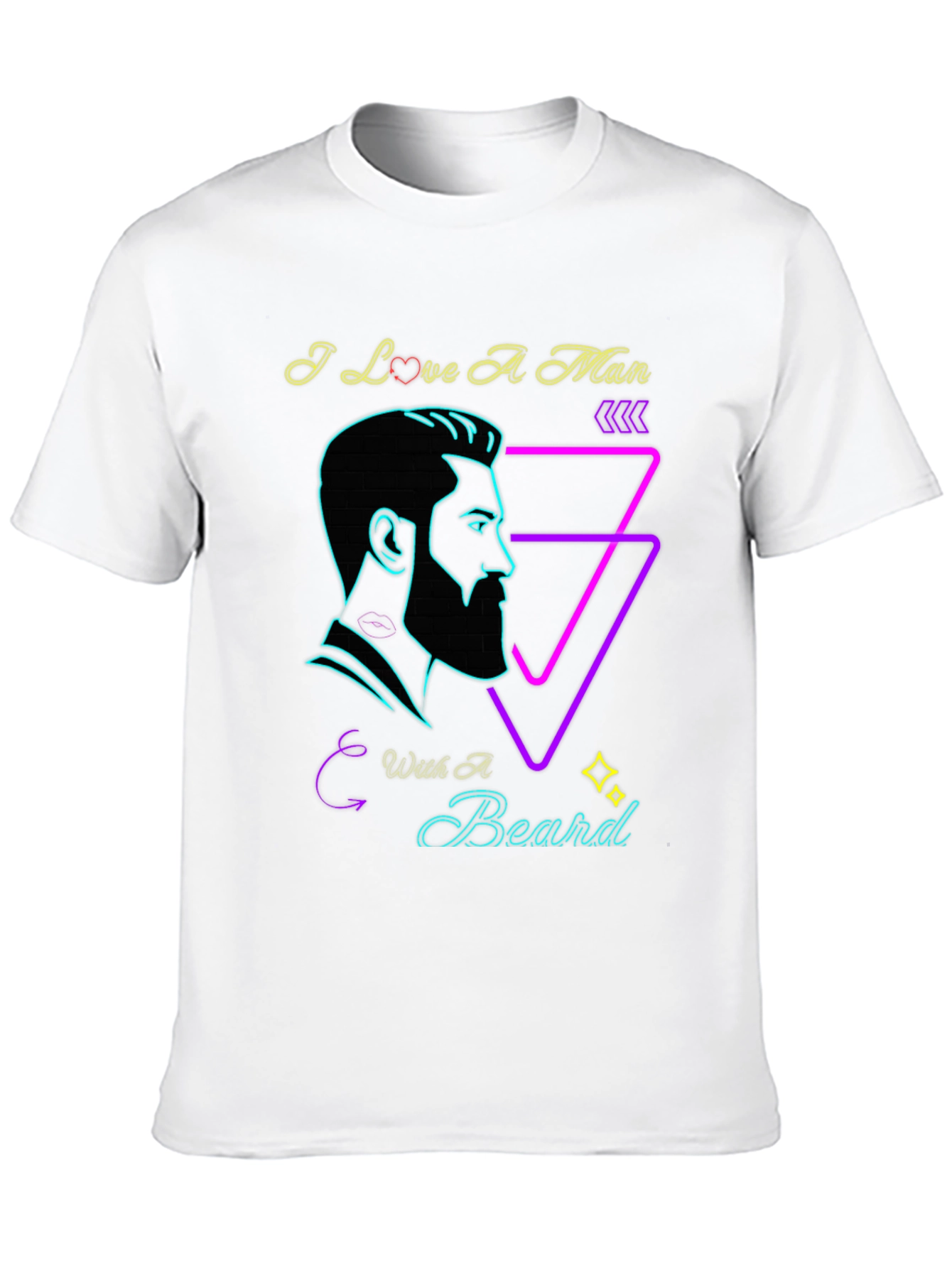 I Love A Man With A Beard Graphic Tee