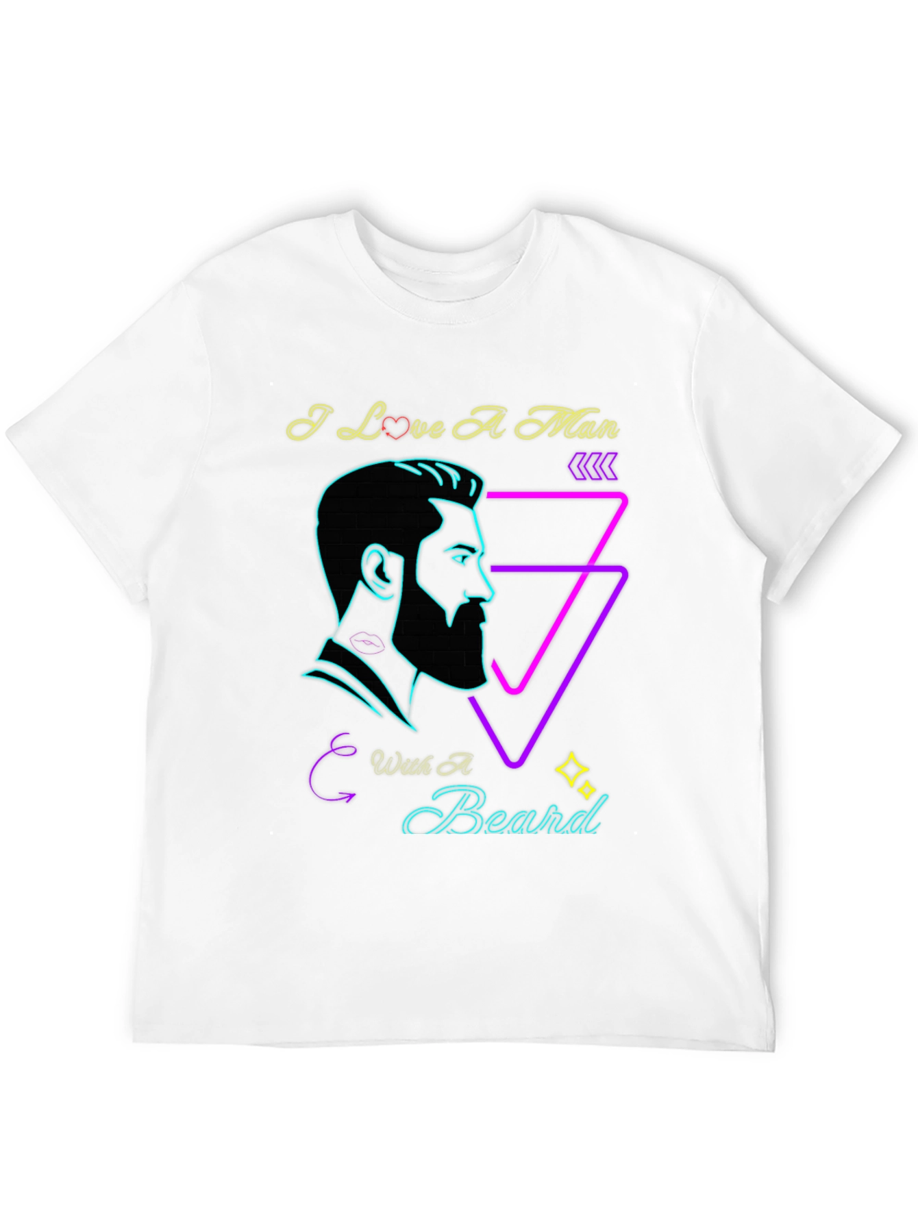 I Love A Man With A Beard Graphic Tee
