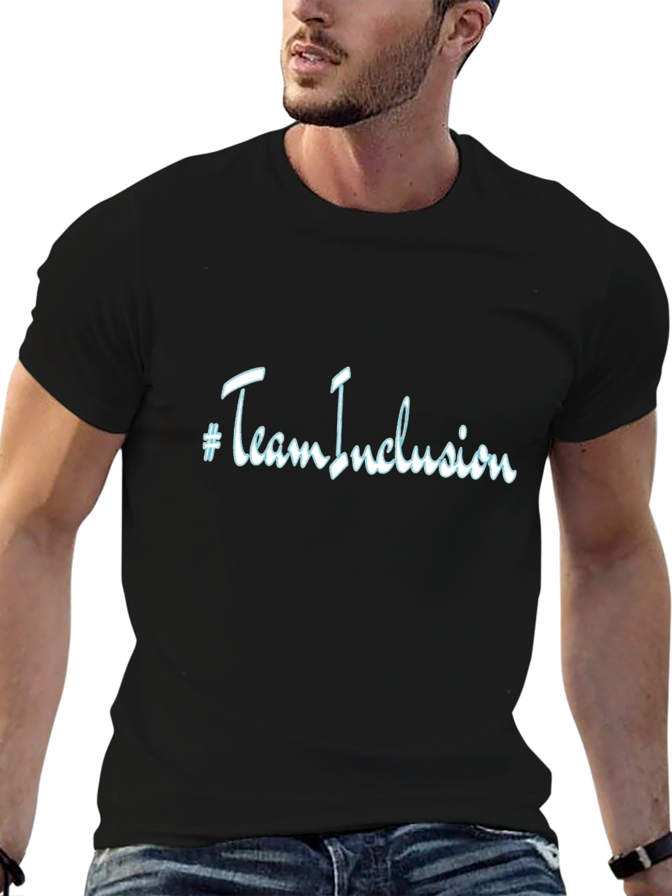 Team Inclusion Black Graphic Tee