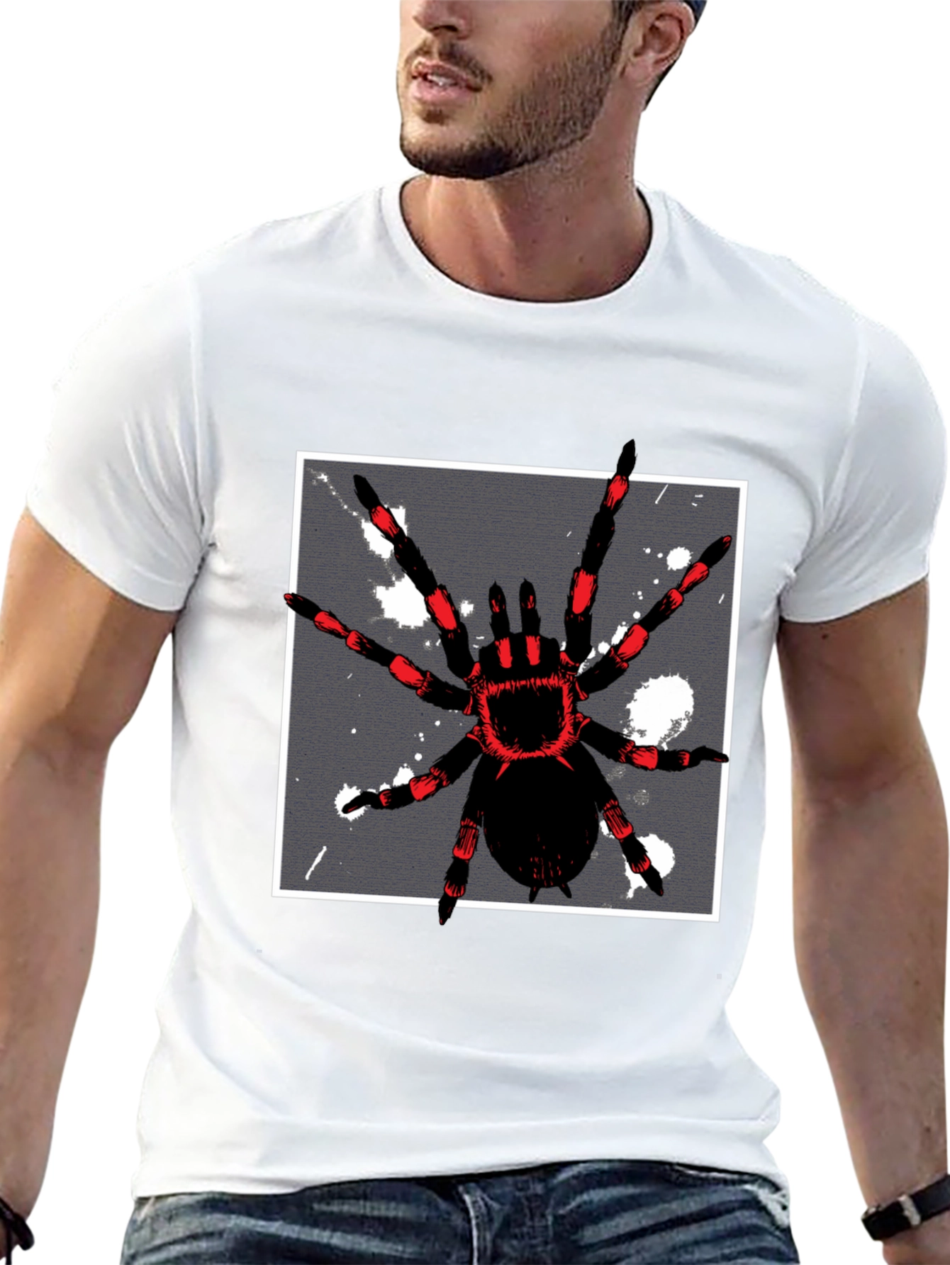 Spider Graphic Tee - Mens Black T-Shirt