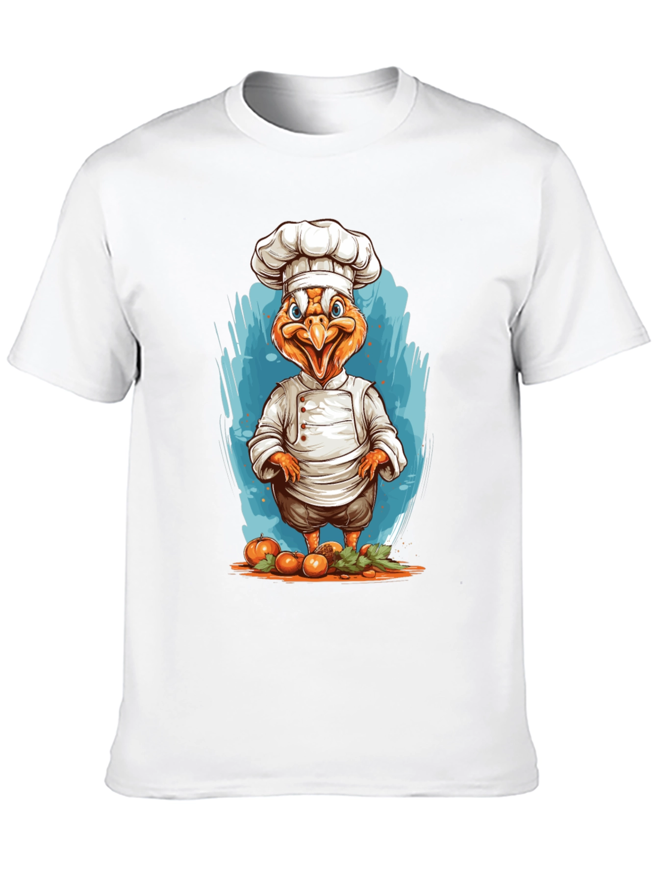 Chef Chicken Graphic T-Shirt - Funny Foodie Tee