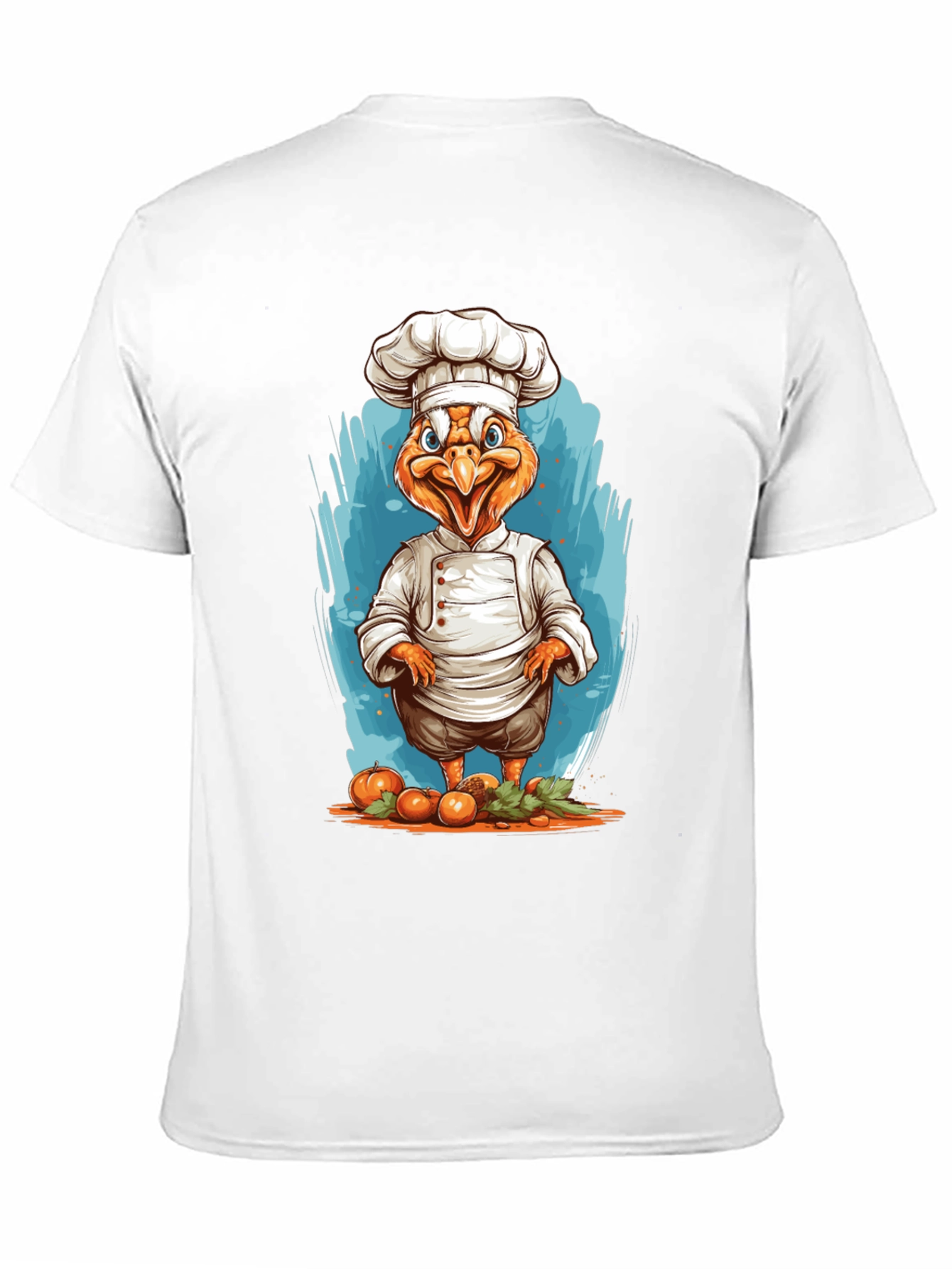 Chef Chicken Graphic T-Shirt - Funny Foodie Tee