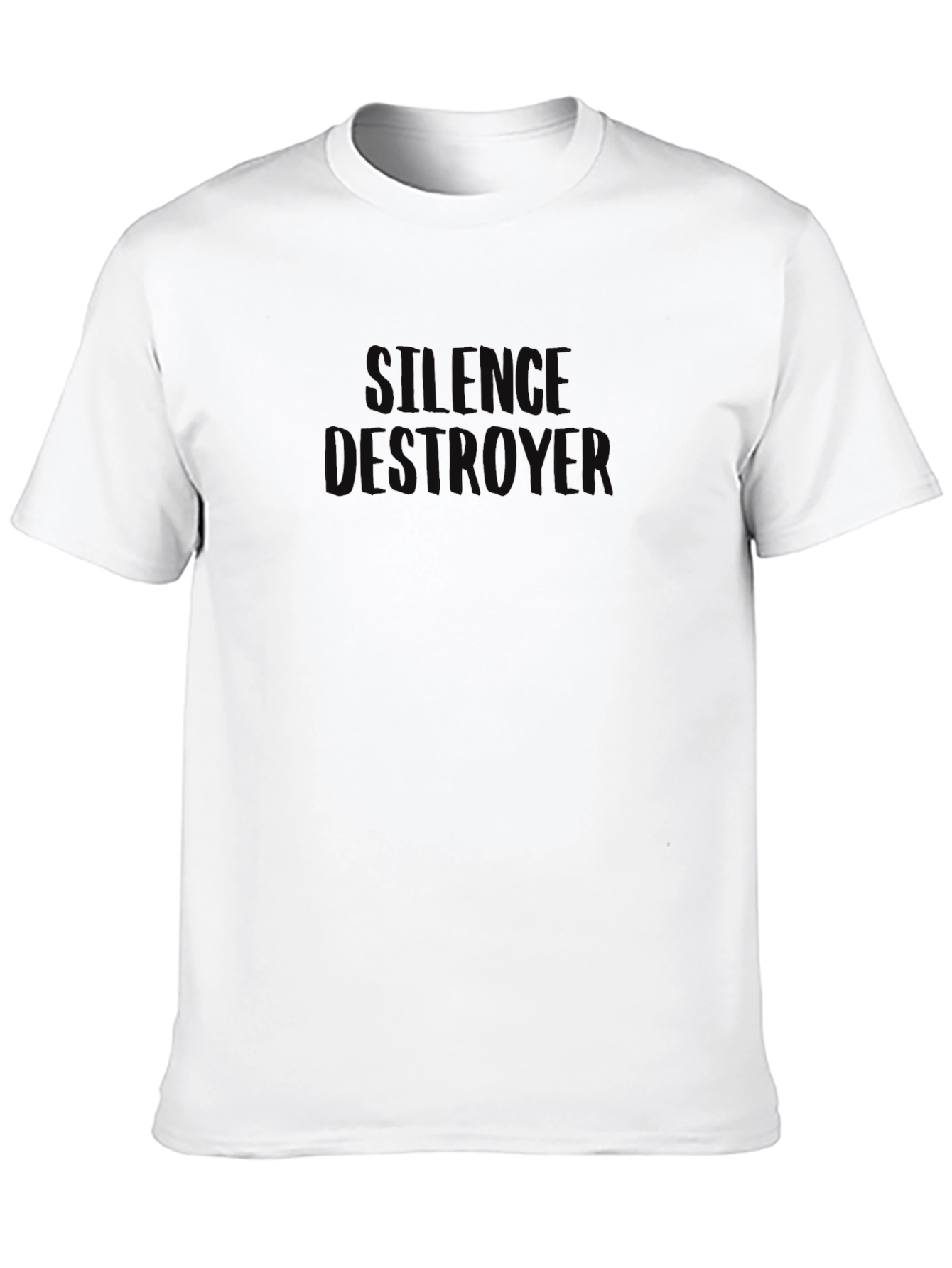 Silence Destroyer Black T-Shirt - Menswear
