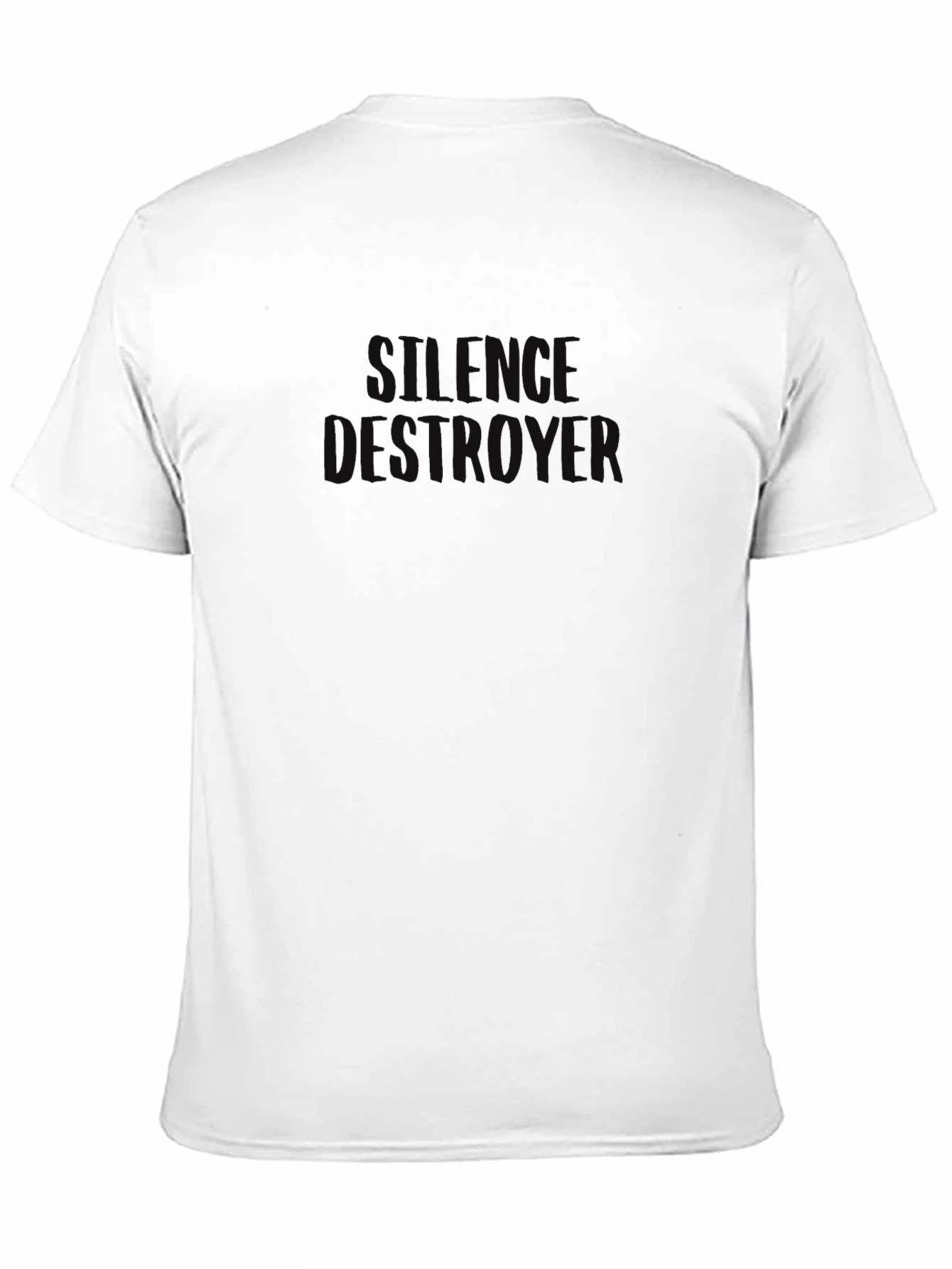 Silence Destroyer Black T-Shirt - Menswear
