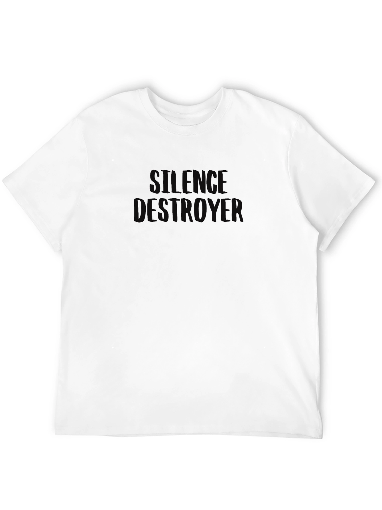 Silence Destroyer Black T-Shirt - Menswear