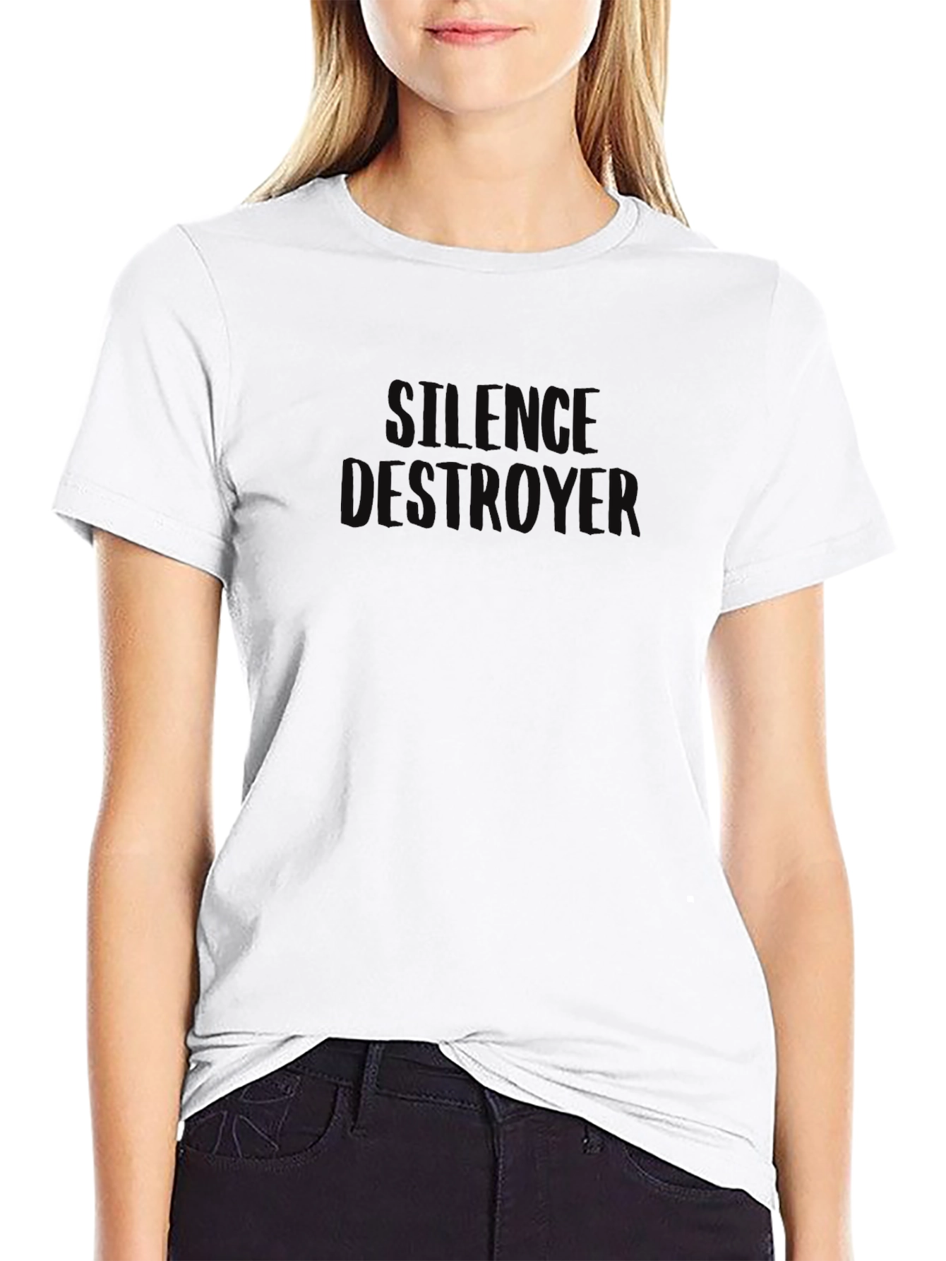 Silence Destroyer Black T-Shirt - Menswear