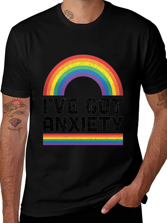 Anxiety Rainbow Graphic Tee