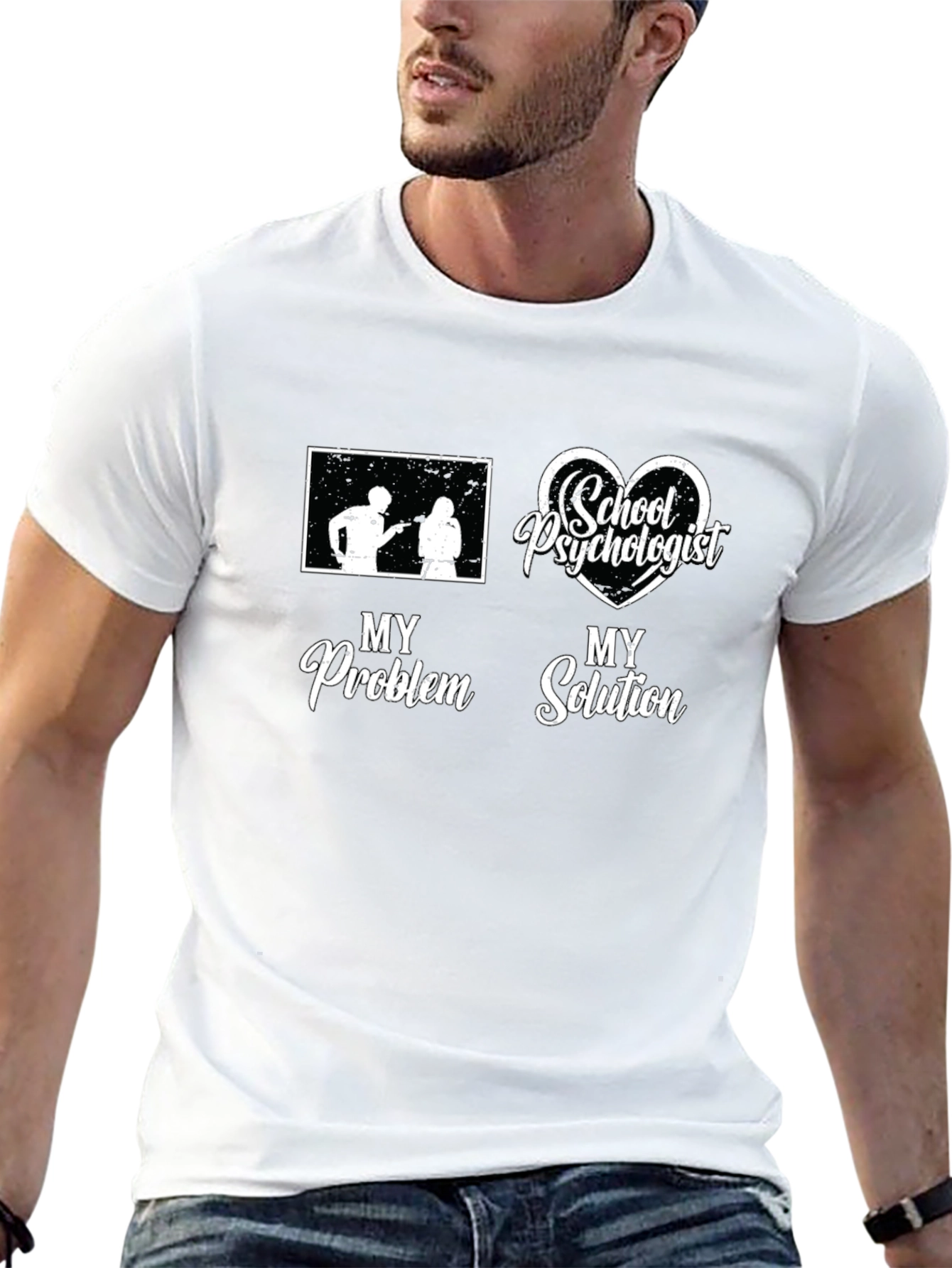 School Psychologist T-Shirt: My Problem My Solution