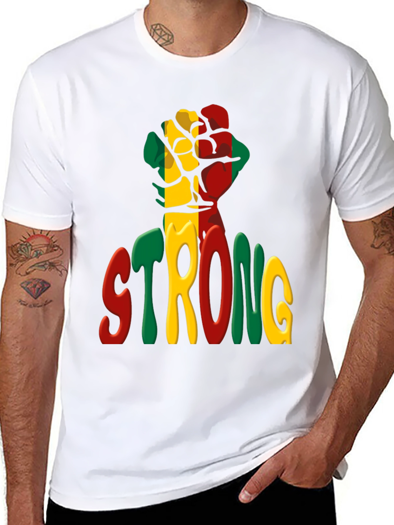 Strong Fist Graphic Tee - Black History T-Shirt