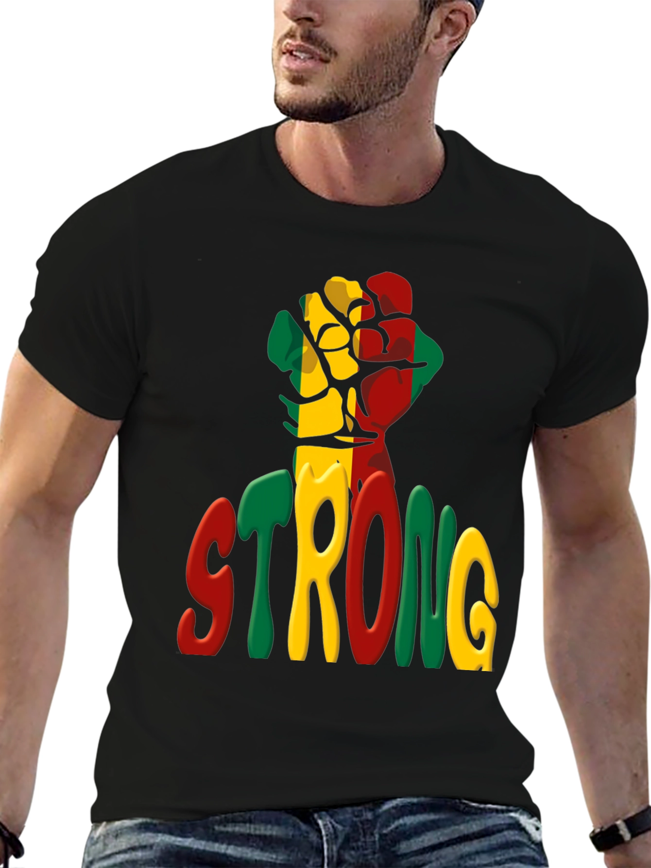Strong Fist Graphic Tee - Black History T-Shirt