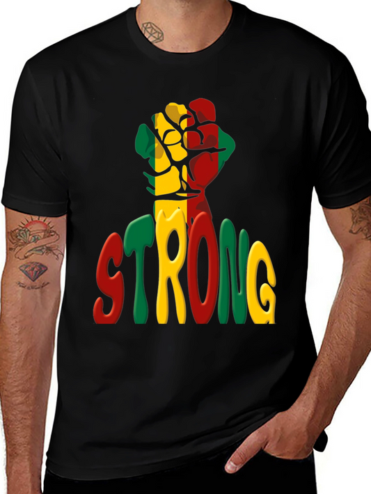 Strong Fist Graphic Tee - Black History T-Shirt
