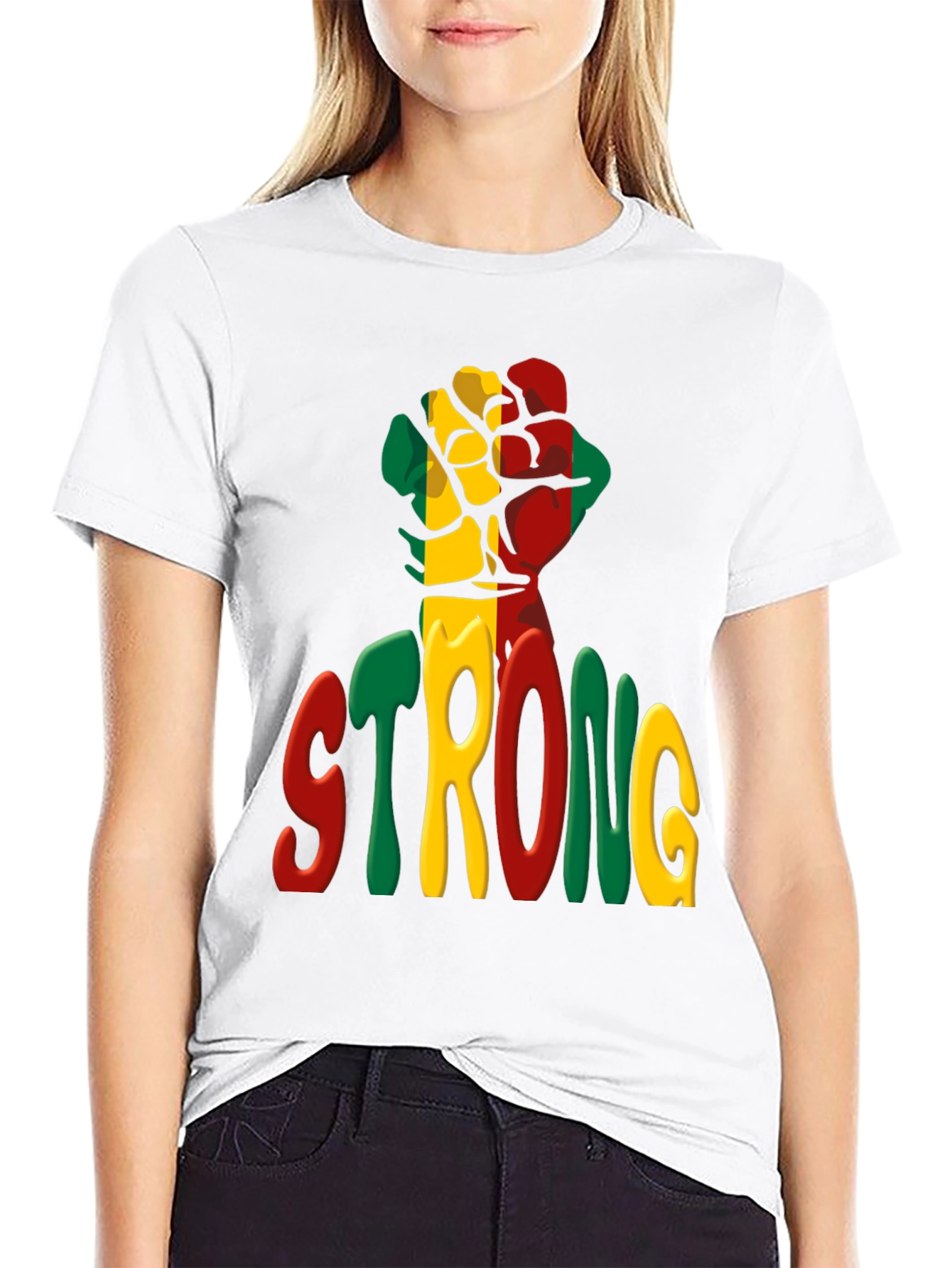 Strong Fist Graphic Tee - Black History T-Shirt