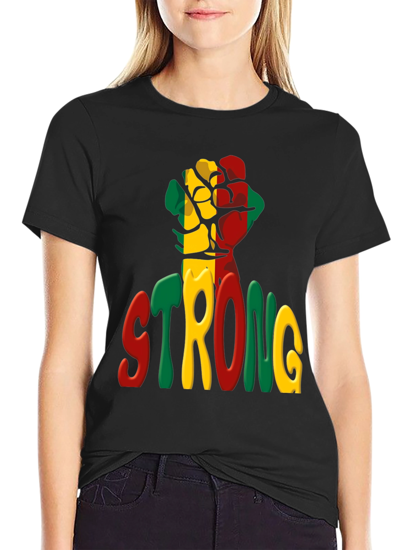 Strong Fist Graphic Tee - Black History T-Shirt
