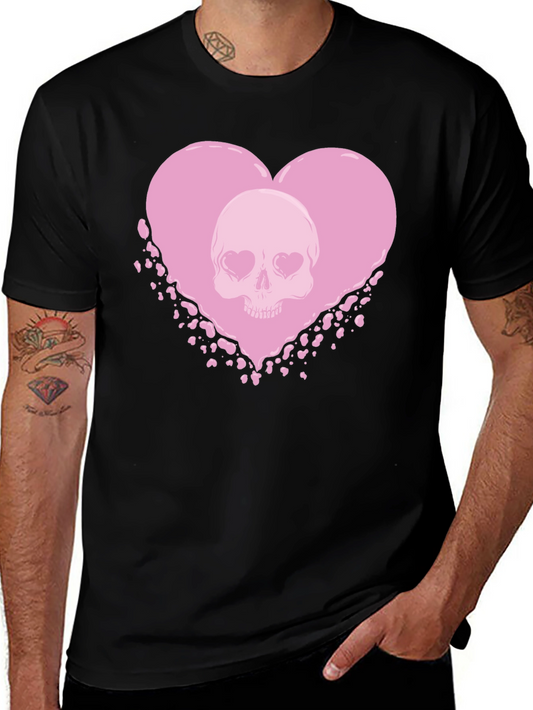 Skull Heart Graphic Tee - Dark Romance