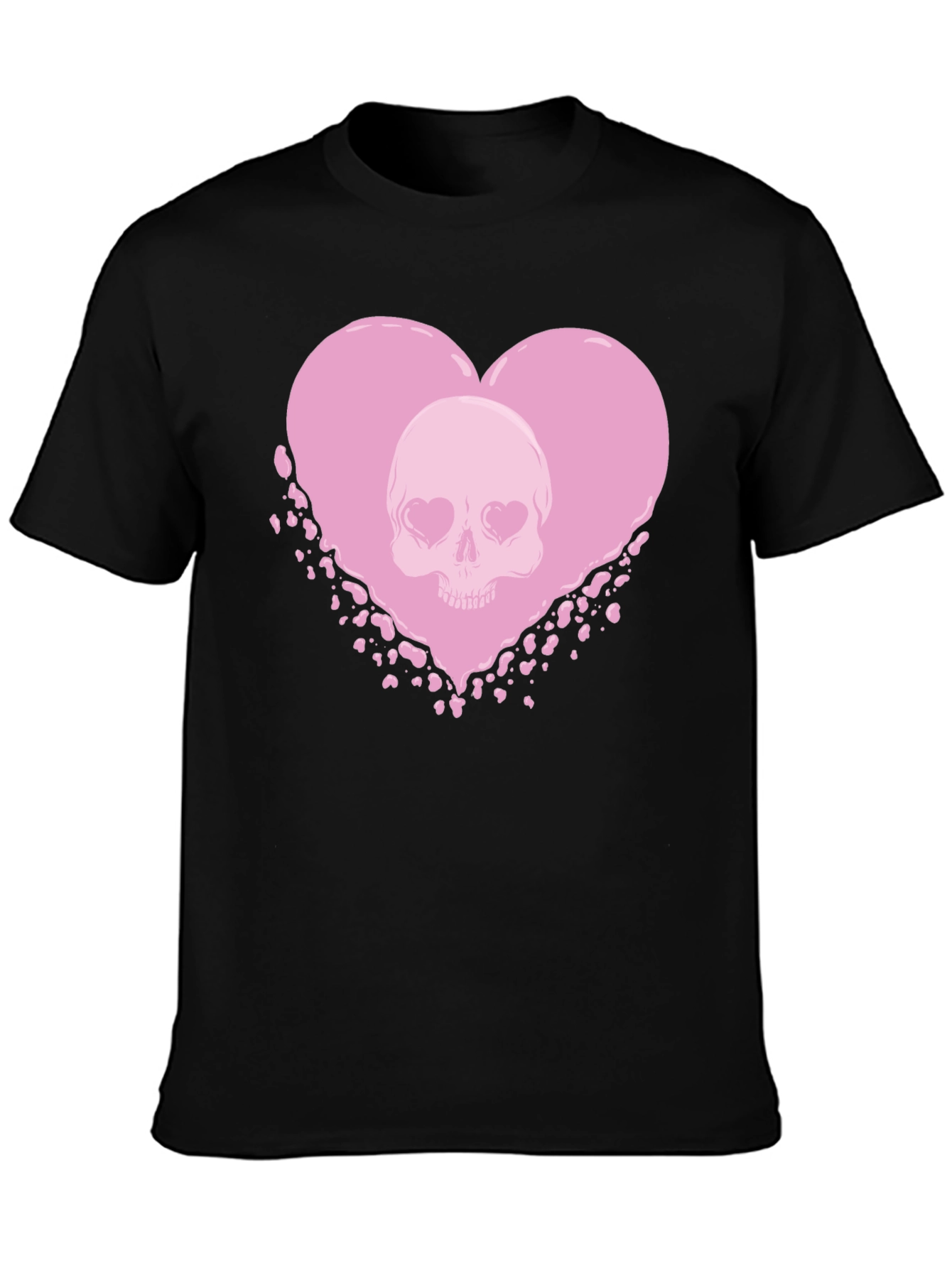 Skull Heart Graphic Tee - Dark Romance