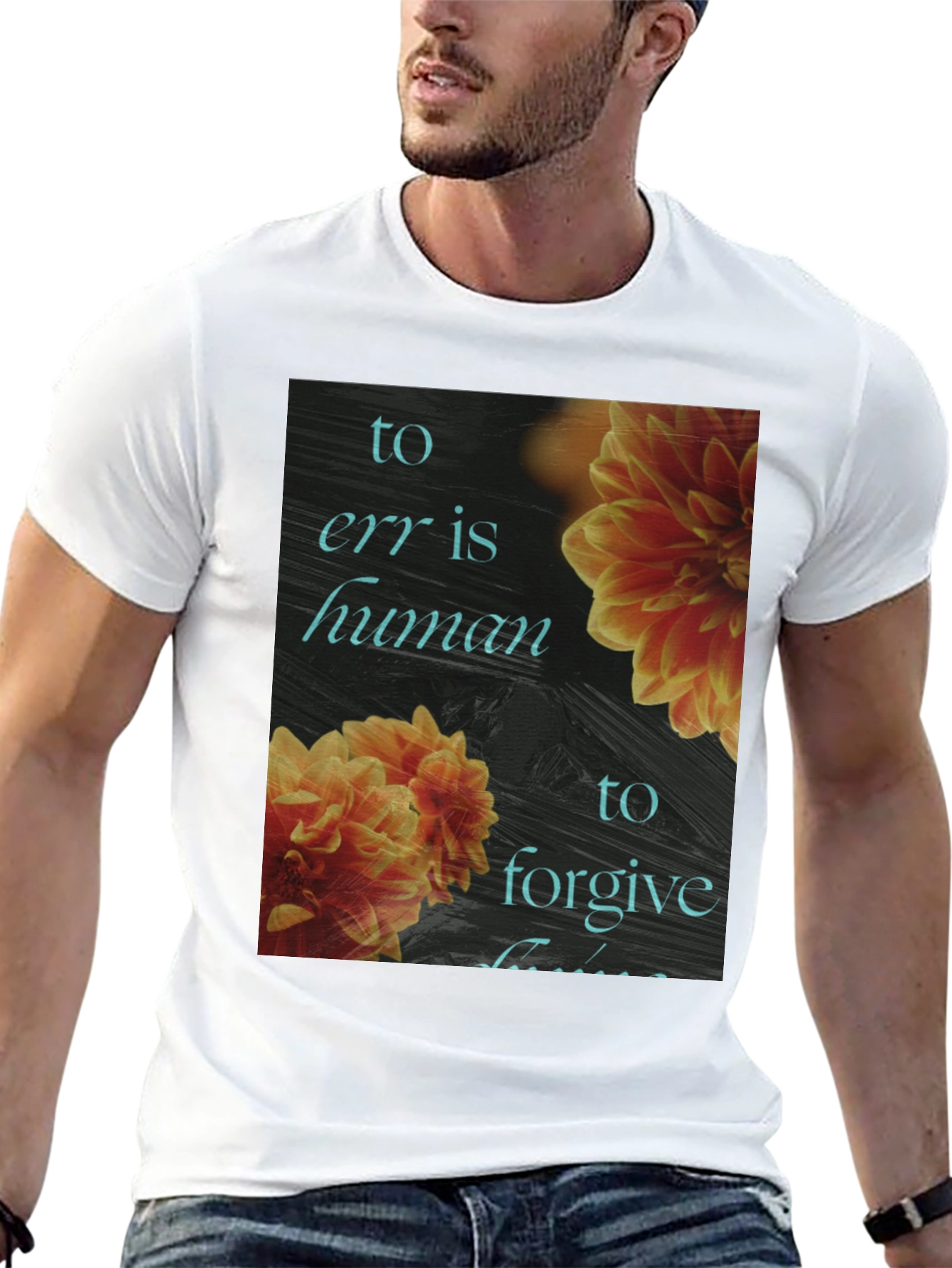 Floral To Err is Human Graphic Tee