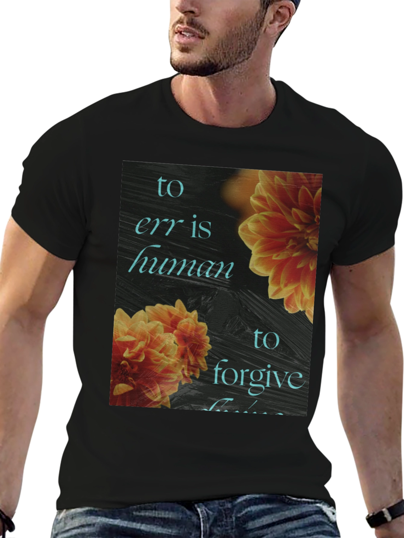 Floral To Err is Human Graphic Tee