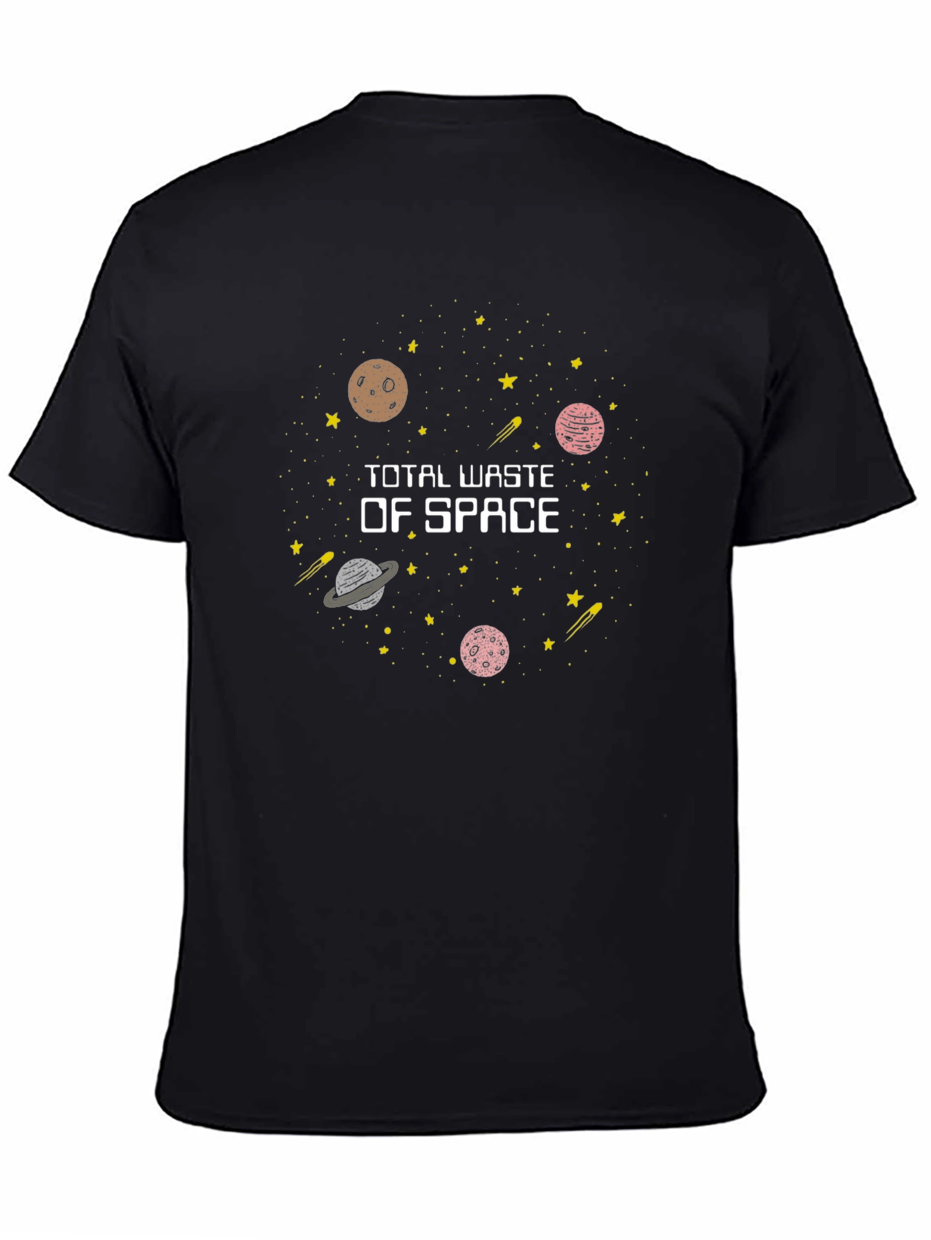 Total Waste of Space Graphic Tee - Black