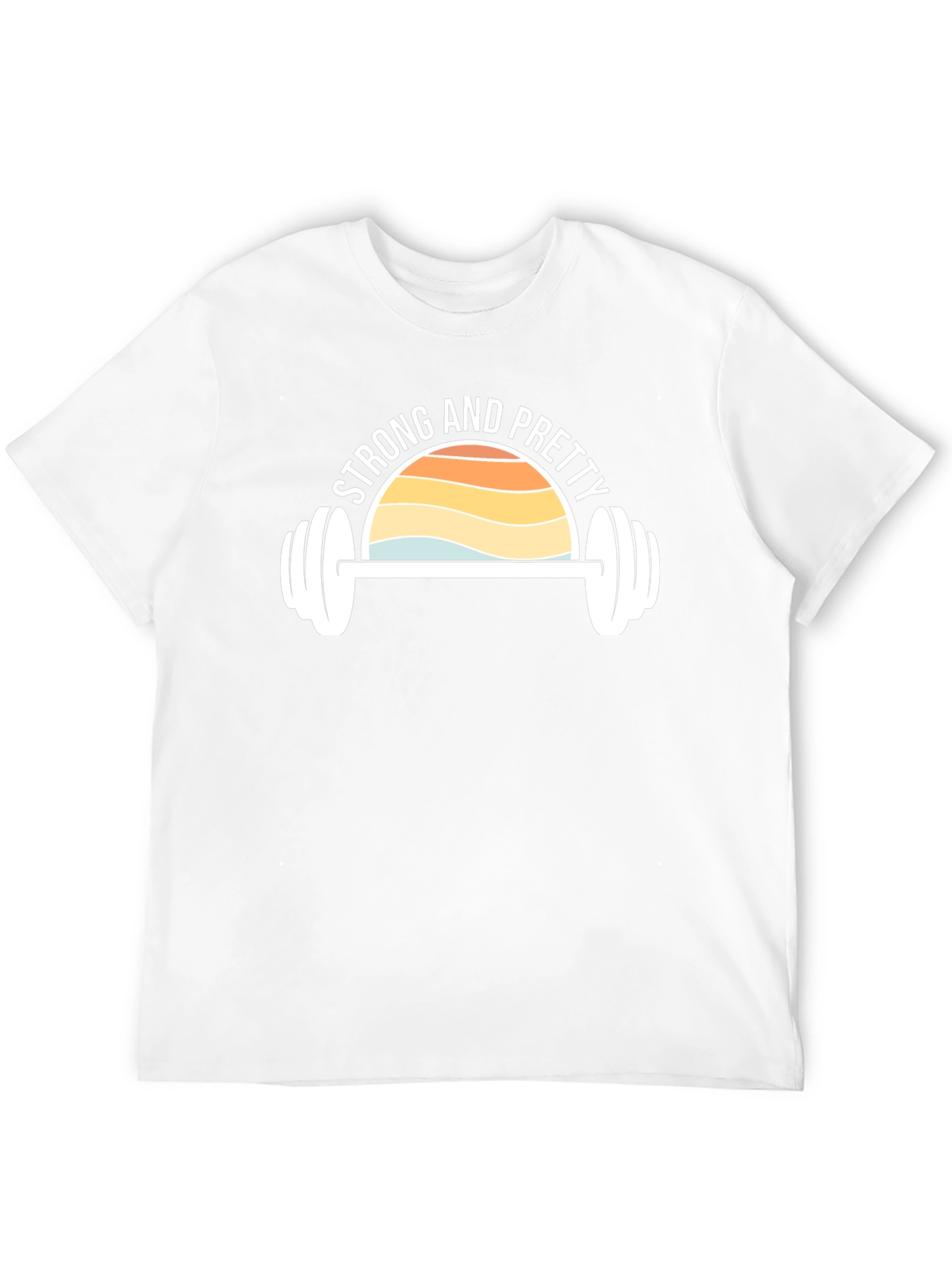 Strong & Pretty Graphic Tee - Fitness Motivation