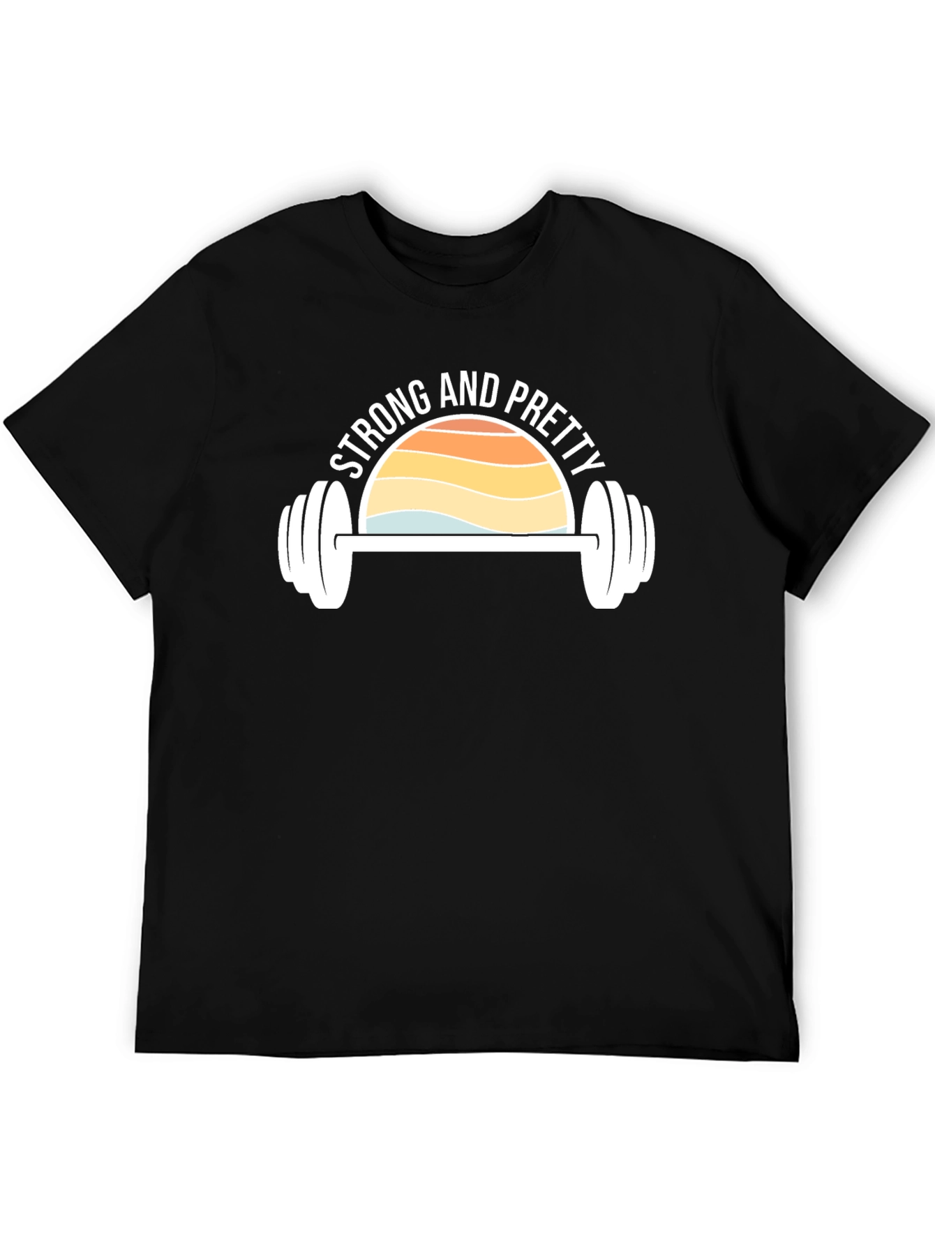 Strong & Pretty Graphic Tee - Fitness Motivation