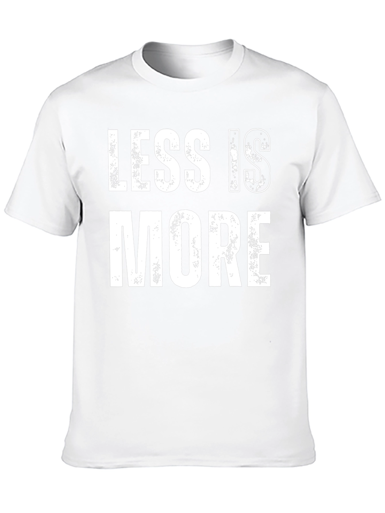 Less is More Graphic Print Black T-Shirt