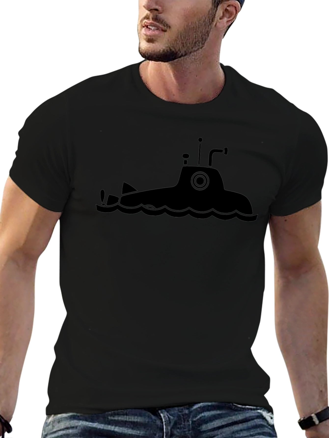 Submarine Graphic Tee - Mens Black T-Shirt