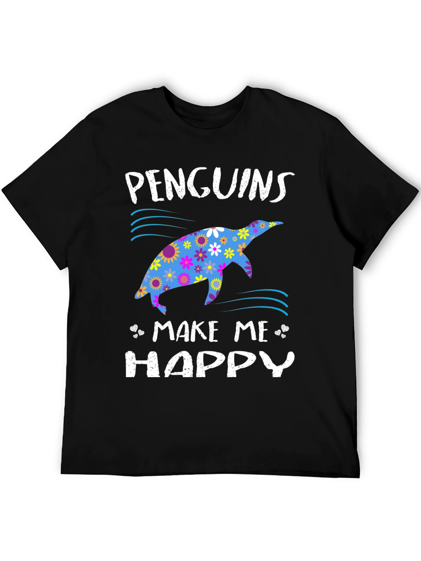 Penguins Make Me Happy Graphic T-Shirt