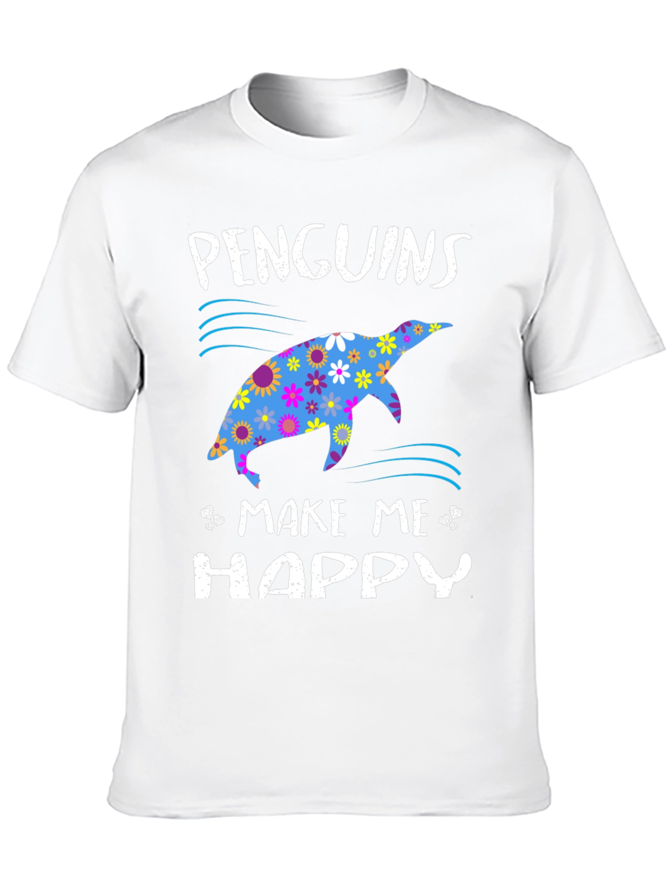 Penguins Make Me Happy Graphic T-Shirt