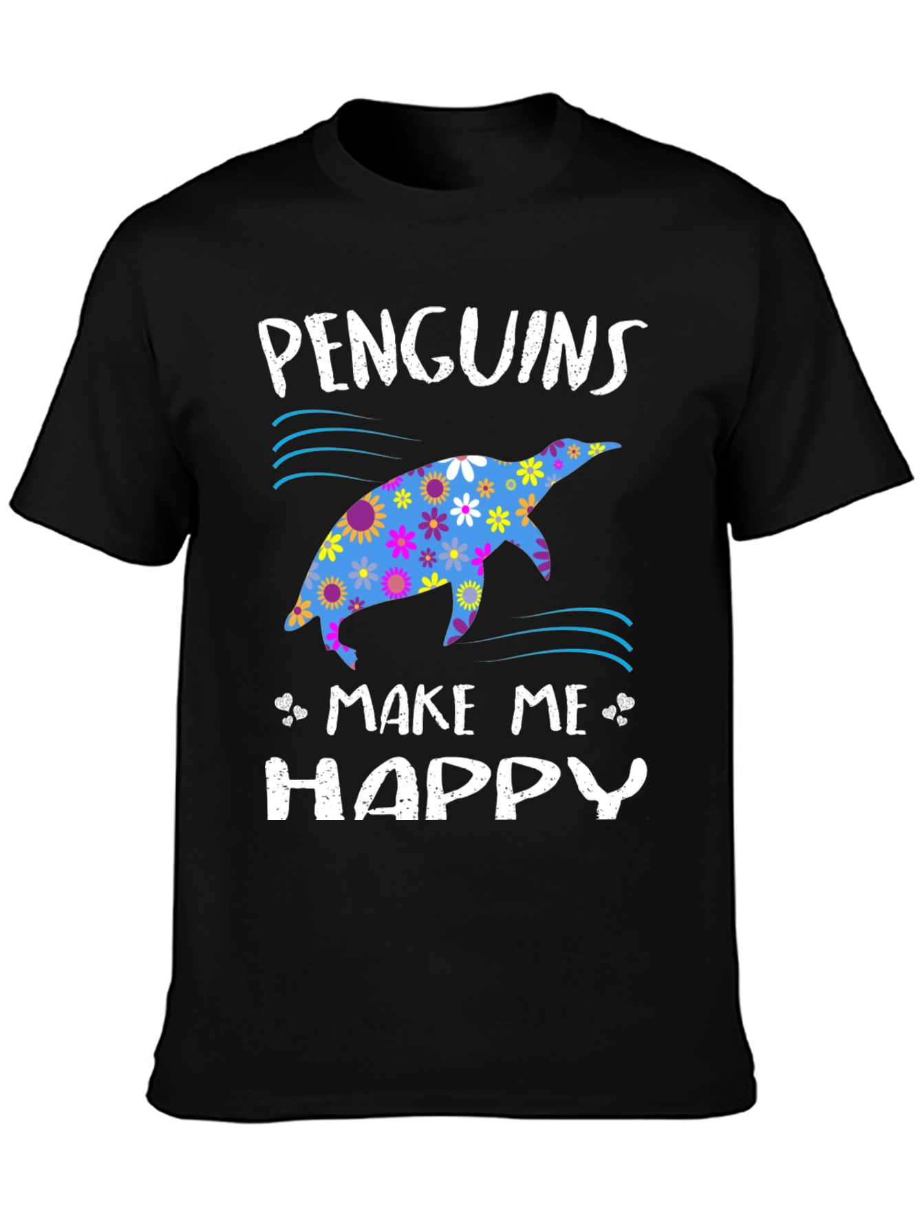 Penguins Make Me Happy Graphic T-Shirt