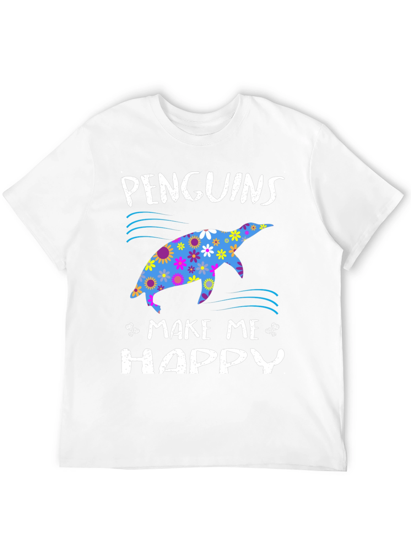 Penguins Make Me Happy Graphic T-Shirt