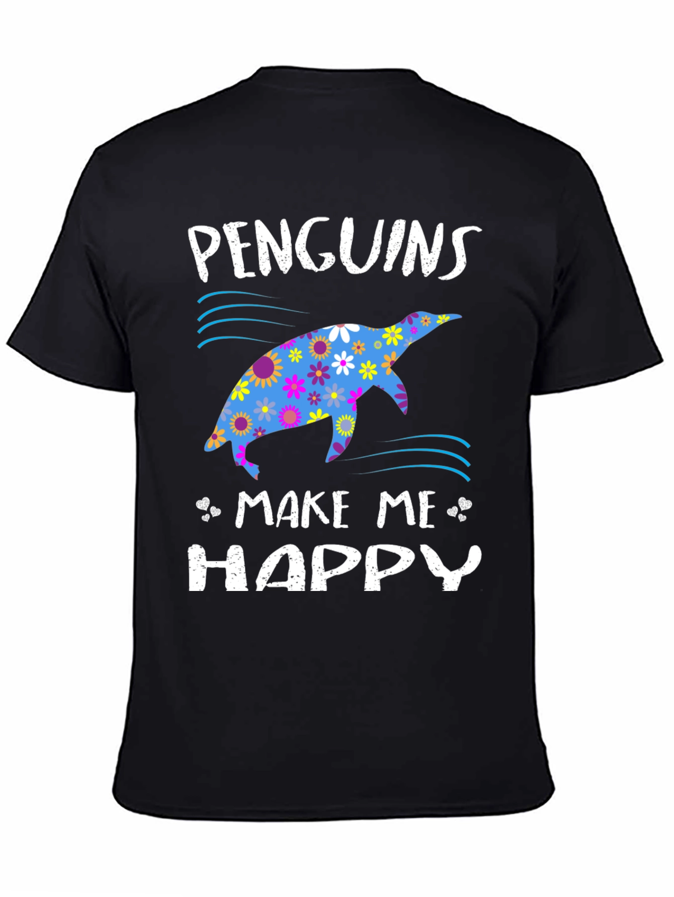 Penguins Make Me Happy Graphic T-Shirt