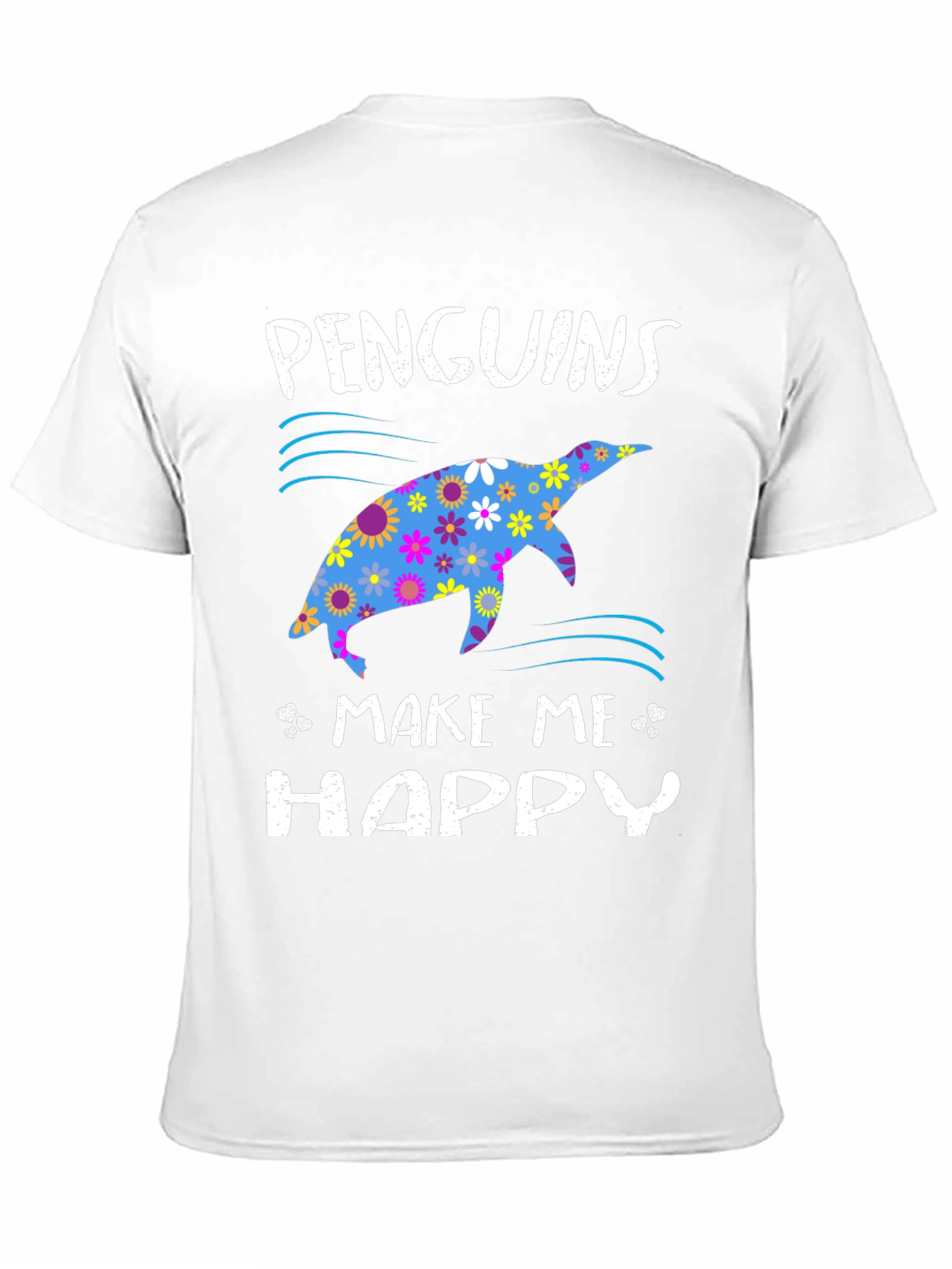 Penguins Make Me Happy Graphic T-Shirt