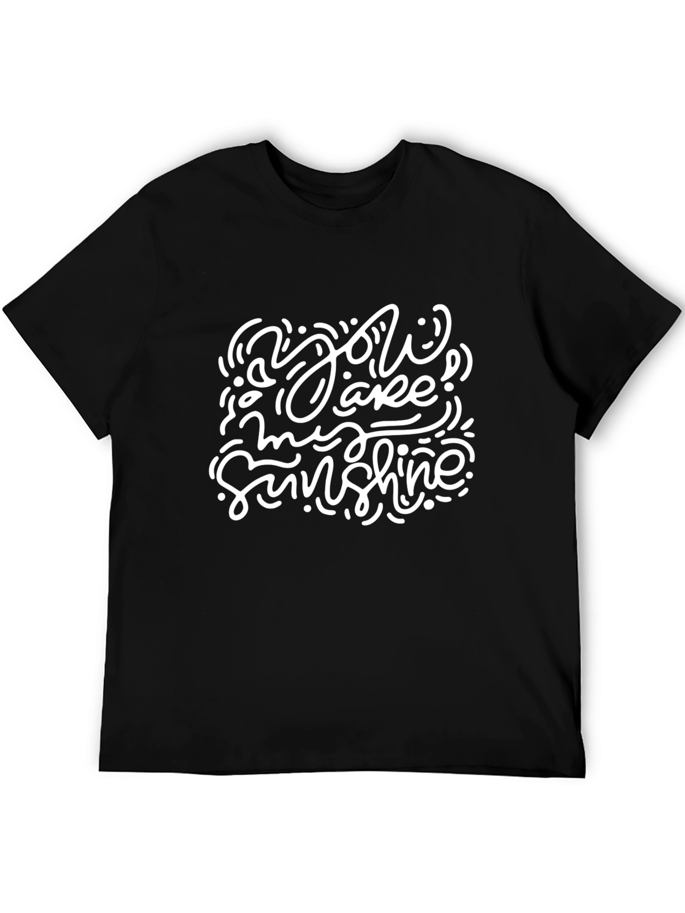 You Are My Sunshine Black Graphic Tee