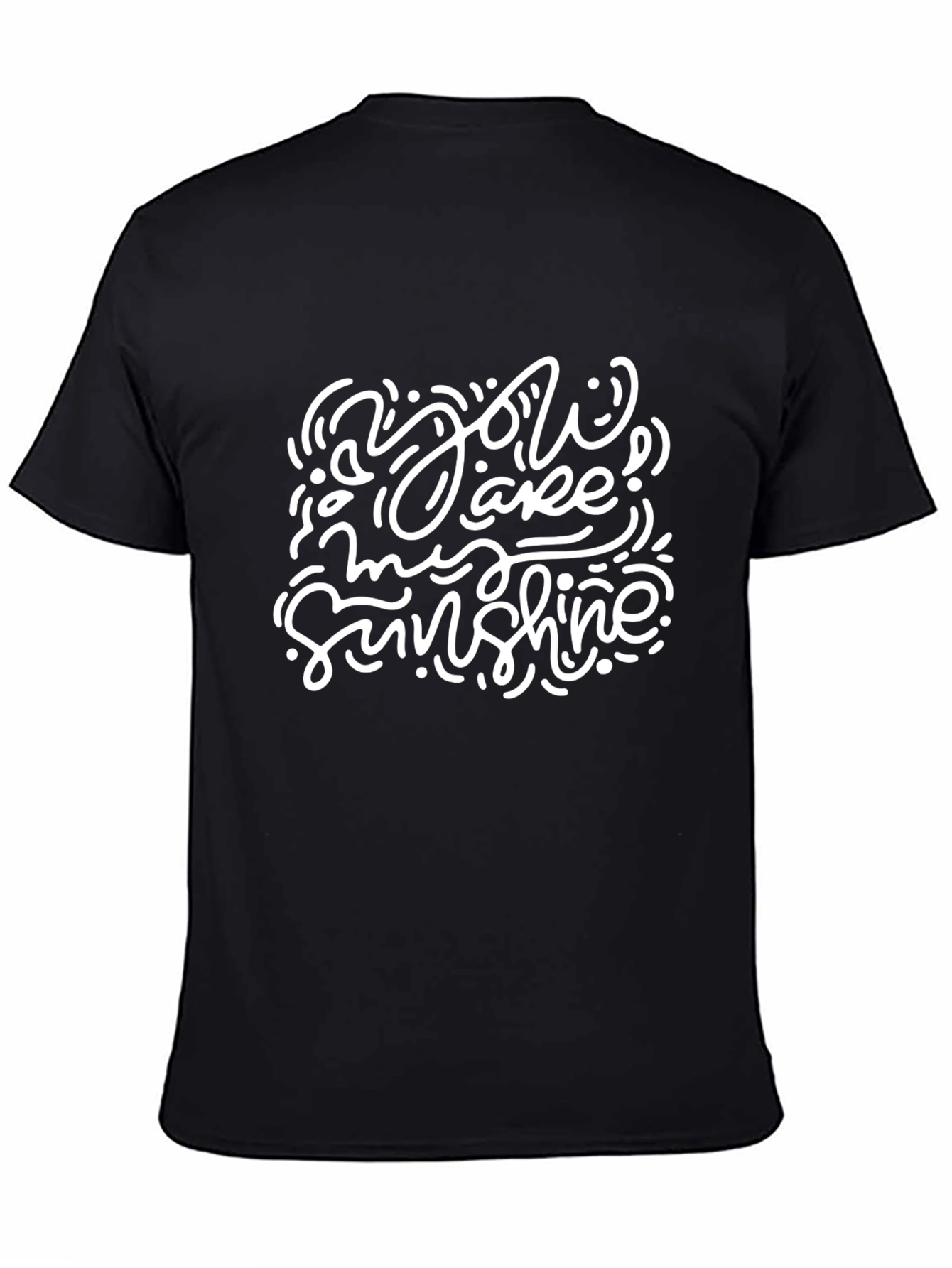 You Are My Sunshine Black Graphic Tee