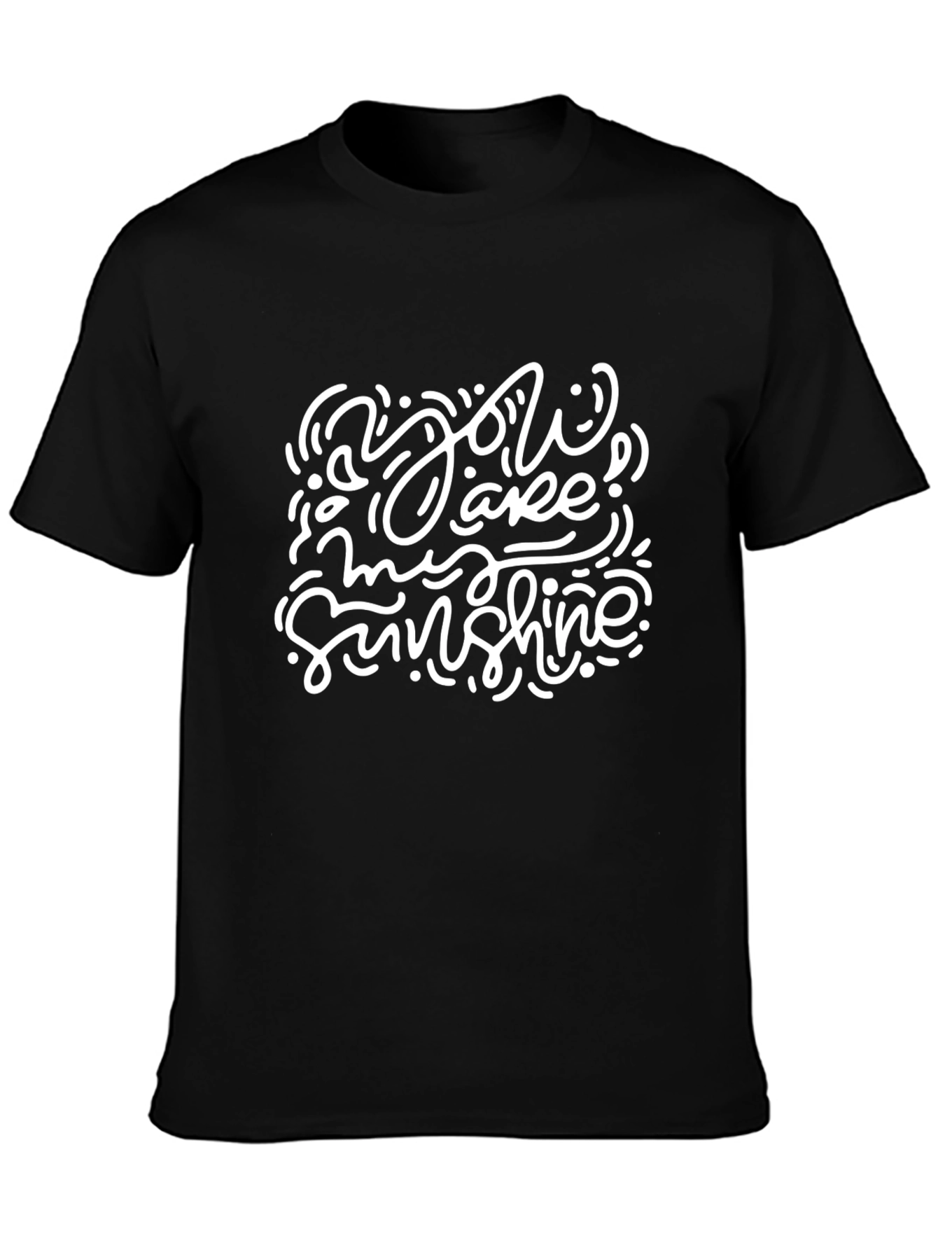 You Are My Sunshine Black Graphic Tee