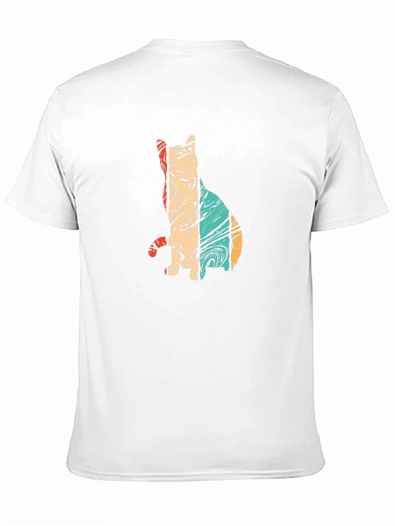 Retro Cat Silhouette Graphic Tee