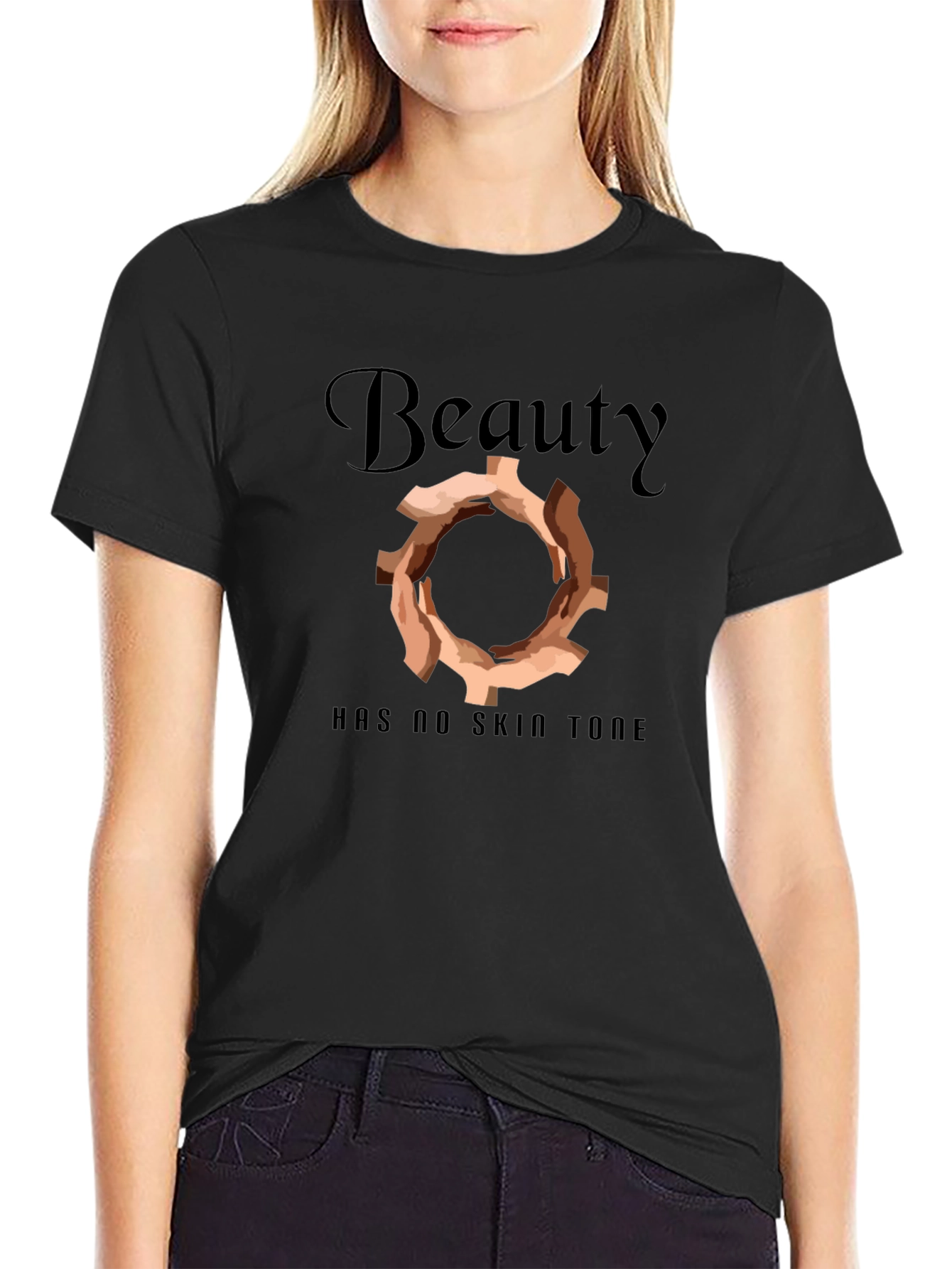Beauty Has No Skin Tone Graphic Tee