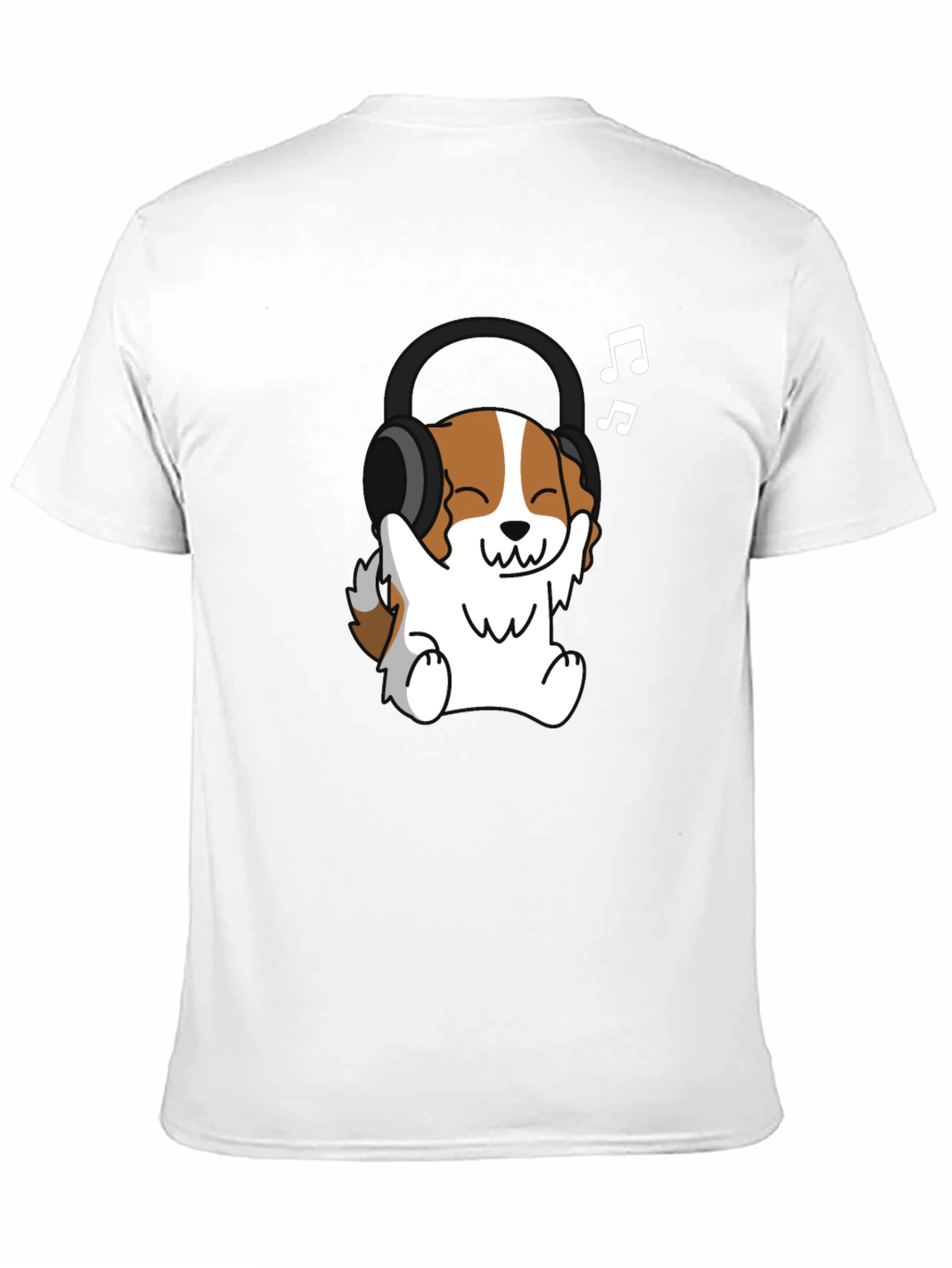 Dog Wearing Headphones Graphic Tee