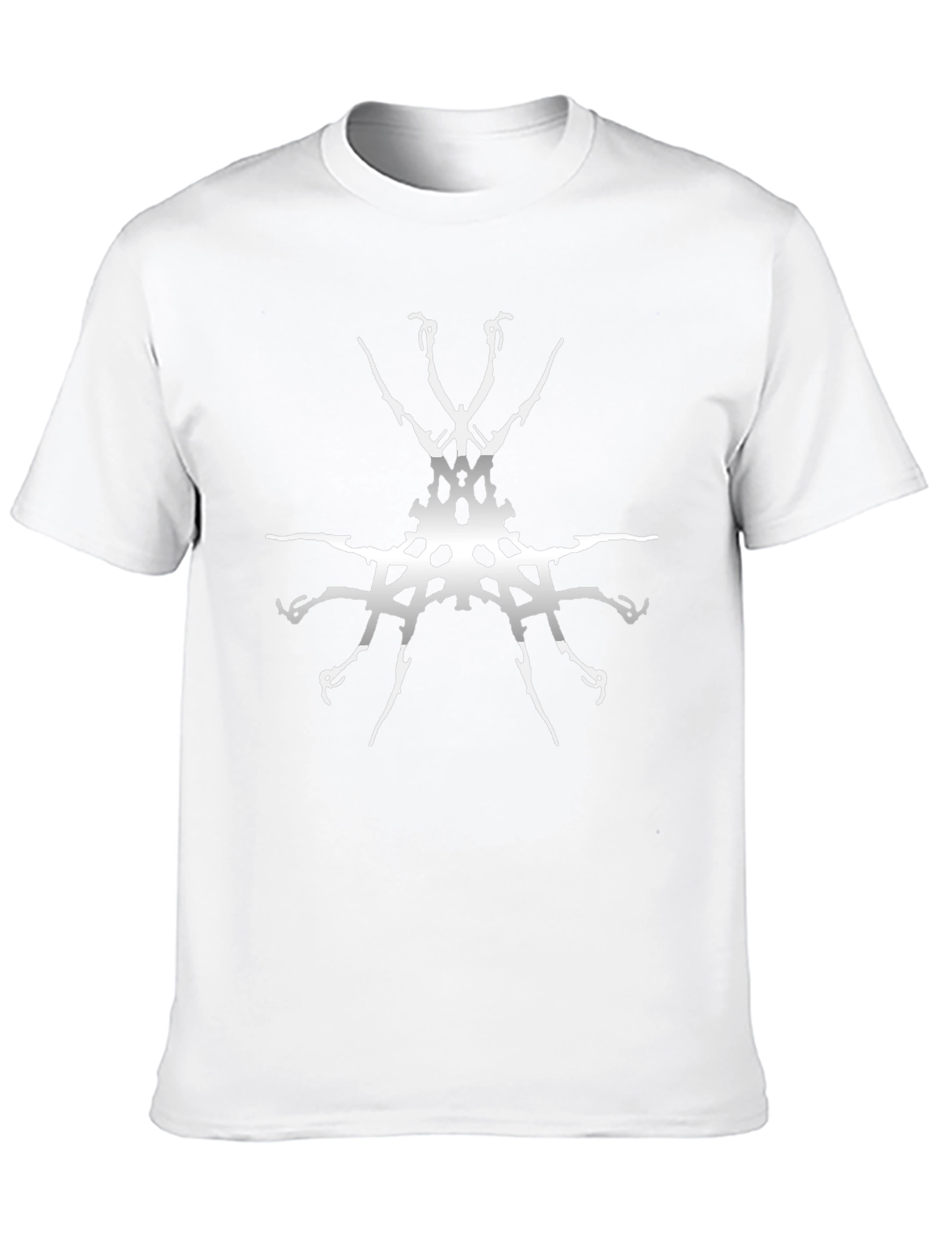Abstract Graphic Tee - Black Cotton Blend