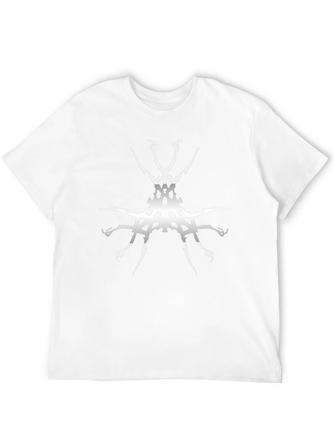 Abstract Graphic Tee - Black Cotton Blend