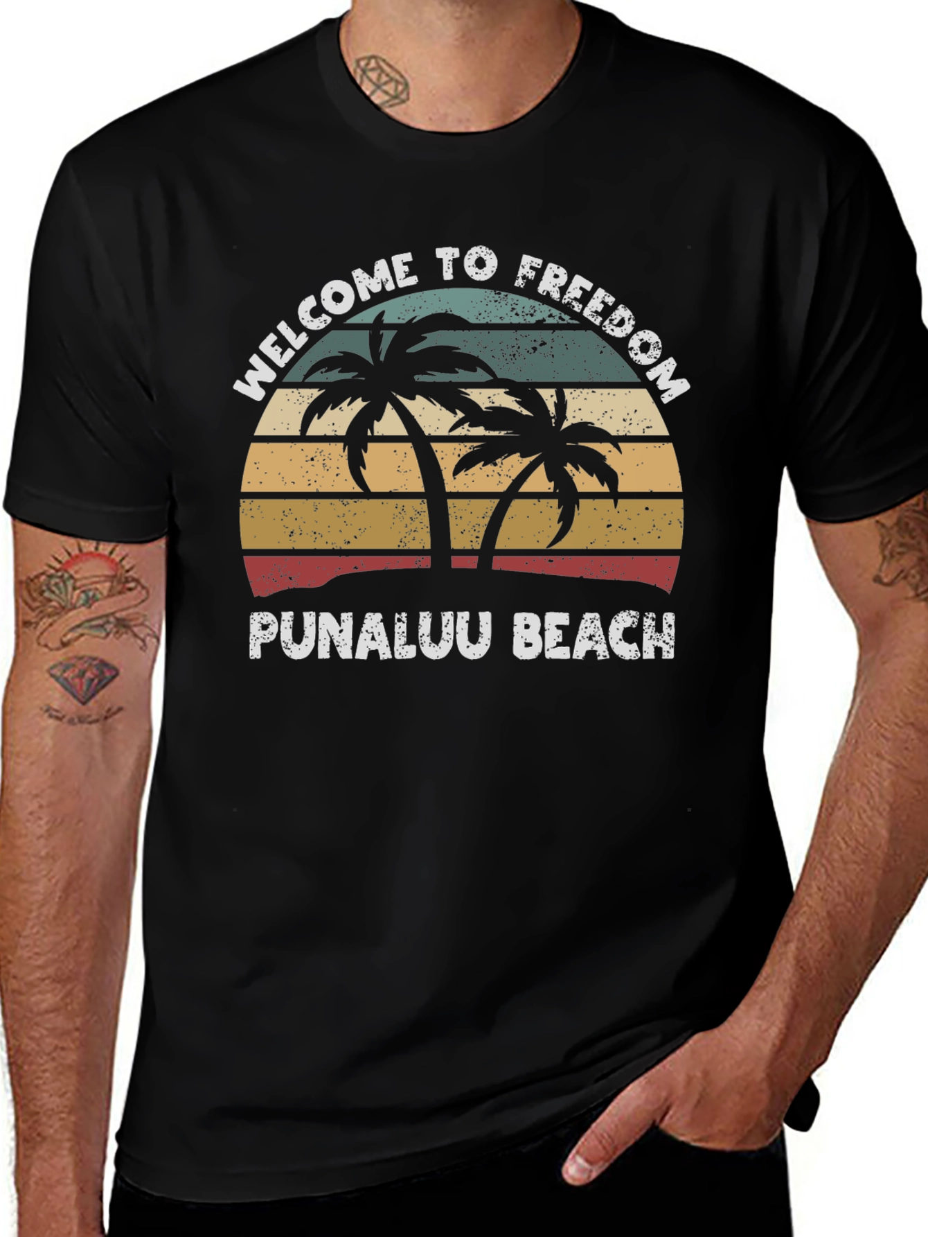 Punaluu Beach Graphic T-Shirt