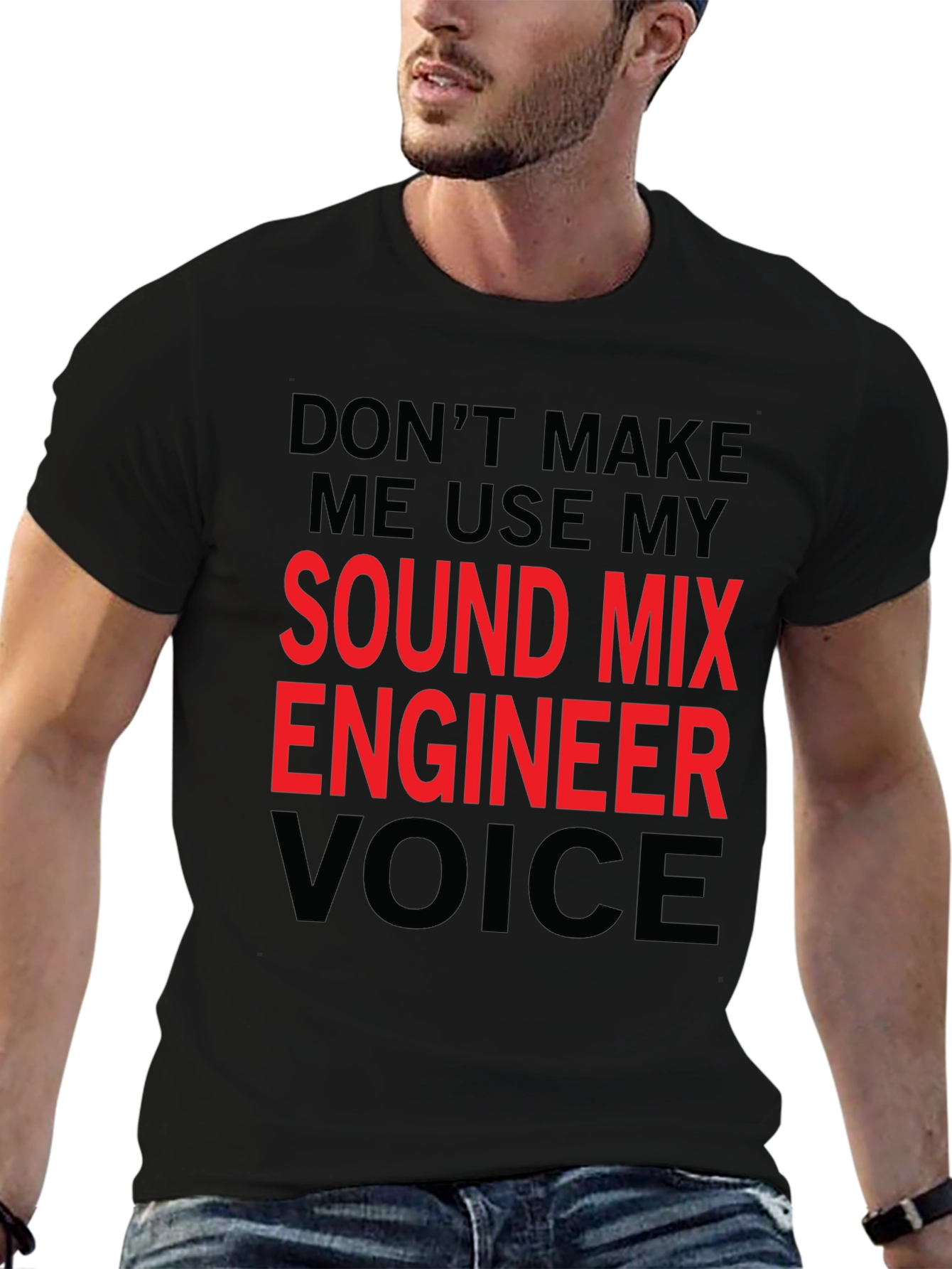 Sound Mix Engineer T-Shirt - Funny Voice Warning